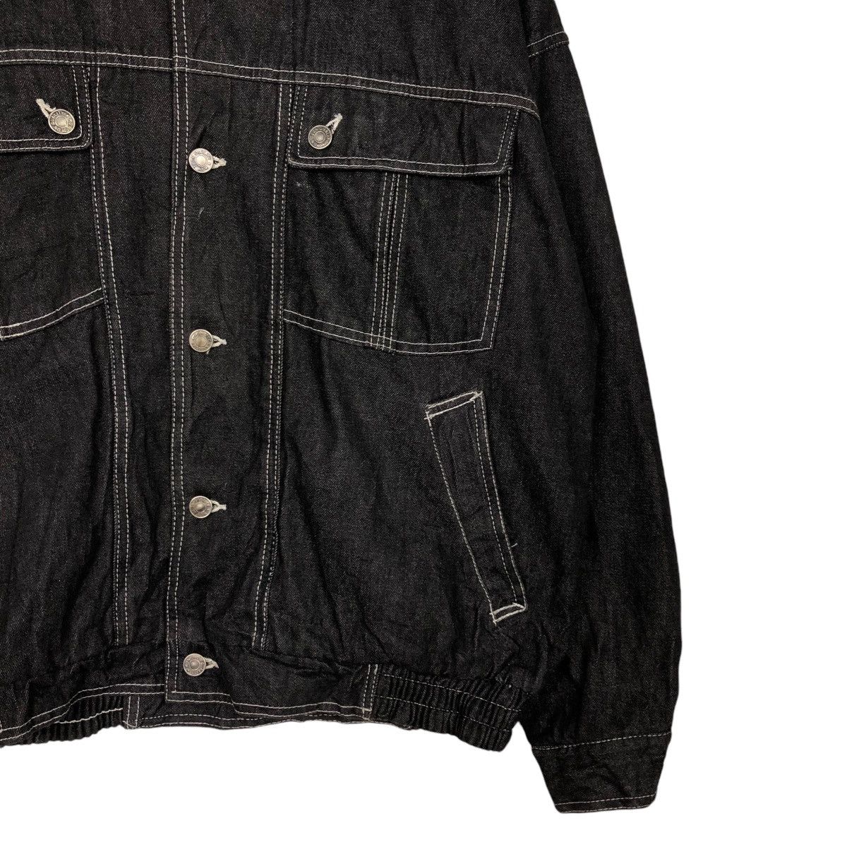 Japanese Brand 🔥VINTAGE CHORE BOMBER JACKET BORDER CARWIN ISSEY MIYAKE Size US M / EU 48-50 / 2 - 7 Thumbnail