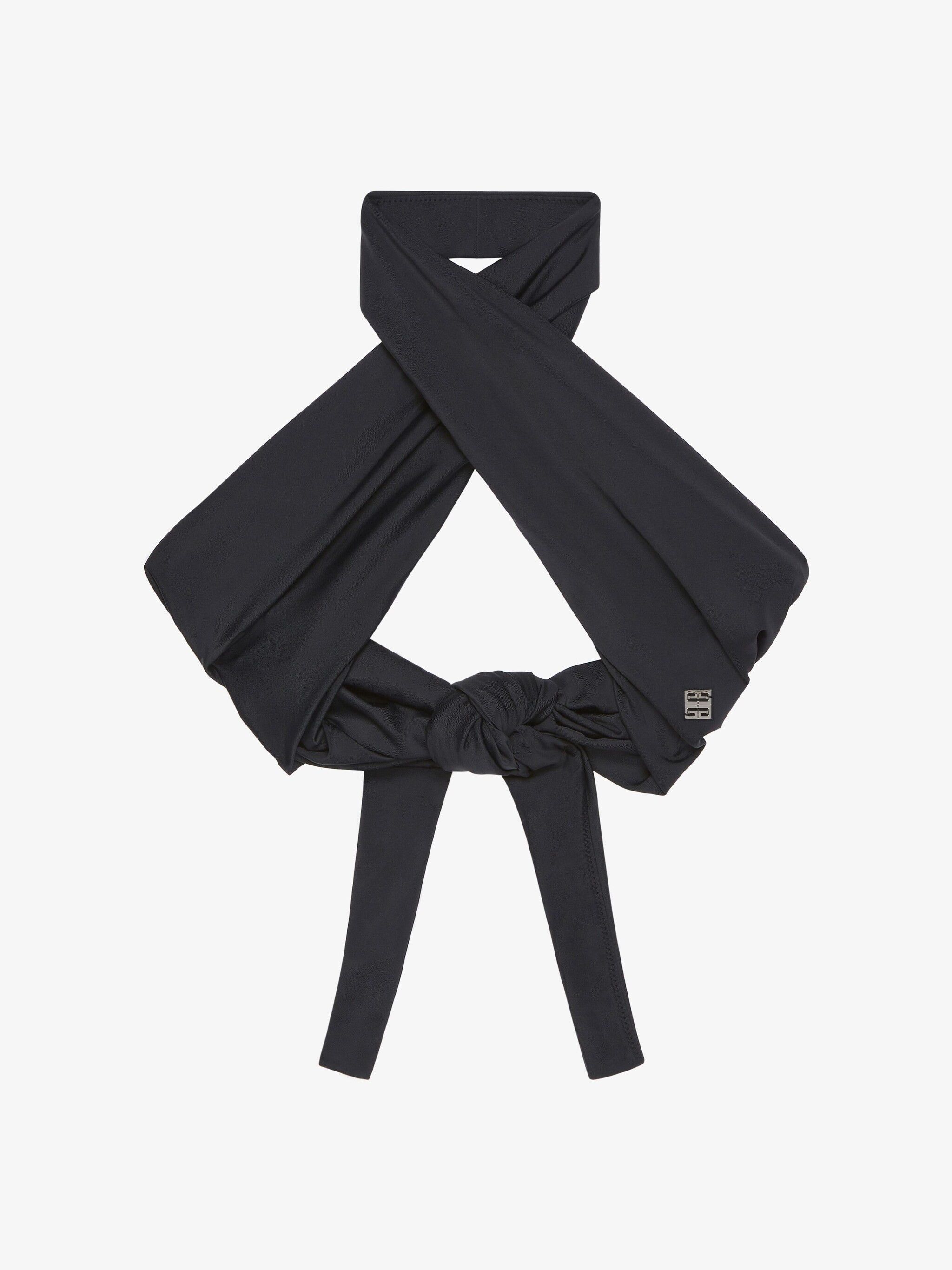 o1w1db10825 Size: L / Drapped Bikini Top in Black