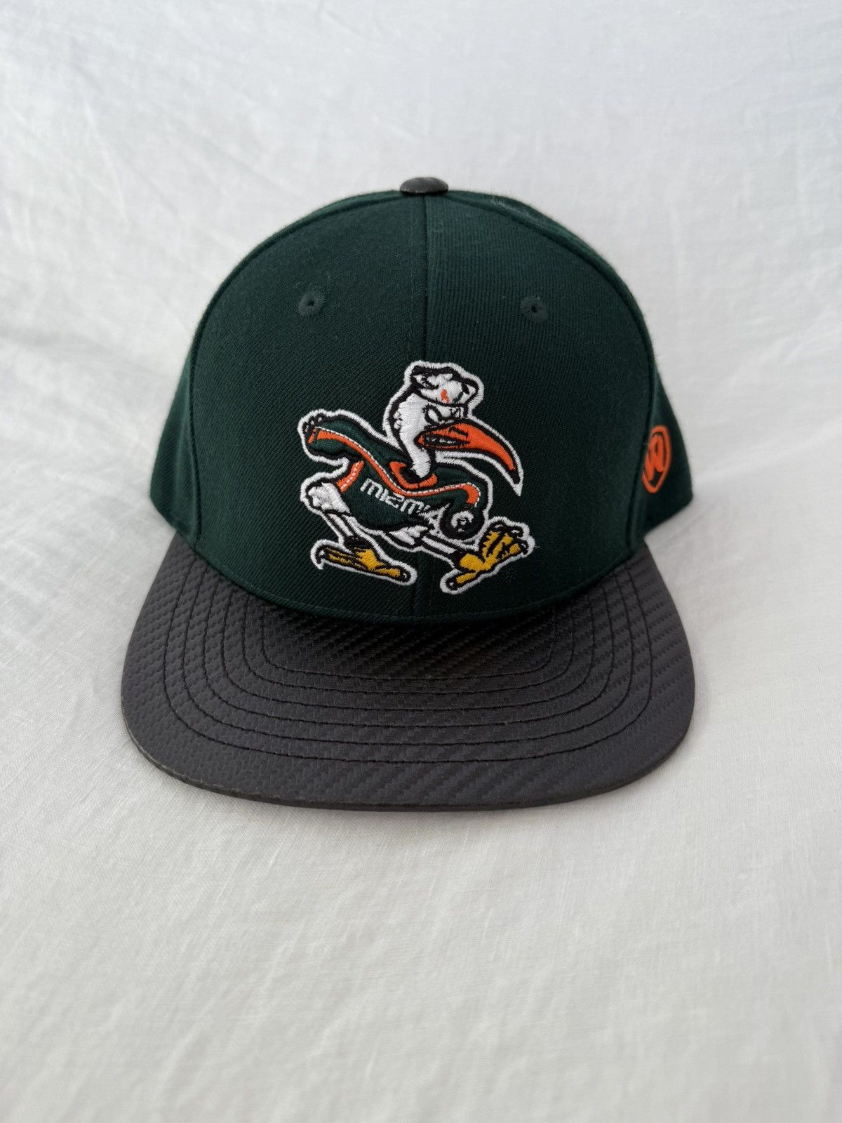 Other Carbon Fiber UMiami Canes Sebastian Hat Size ONE SIZE - 1 Thumbnail