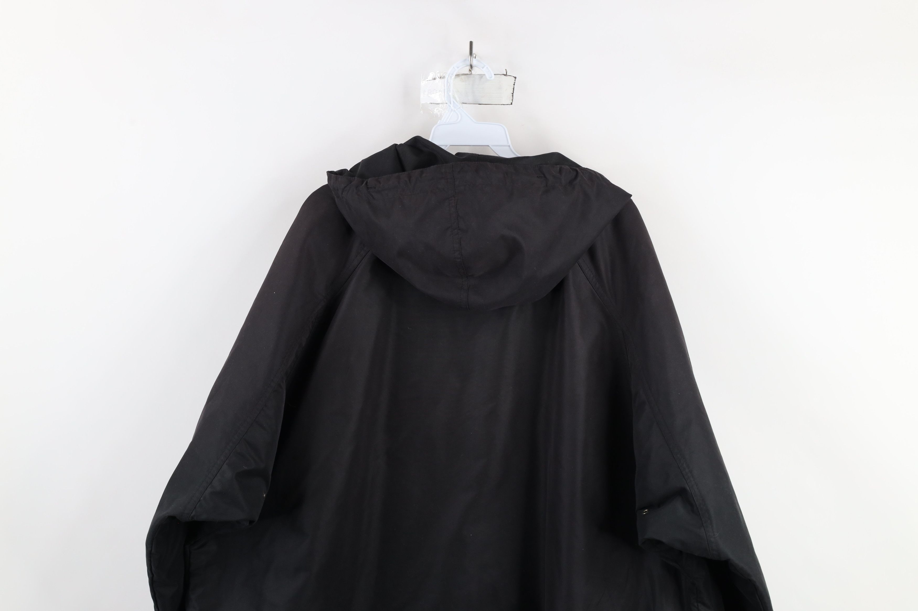 Vintage Vintage 90s Streetwear Microfiber Hooded Anorak Jacket Black Size US XL / EU 56 / 4 - 13 Thumbnail