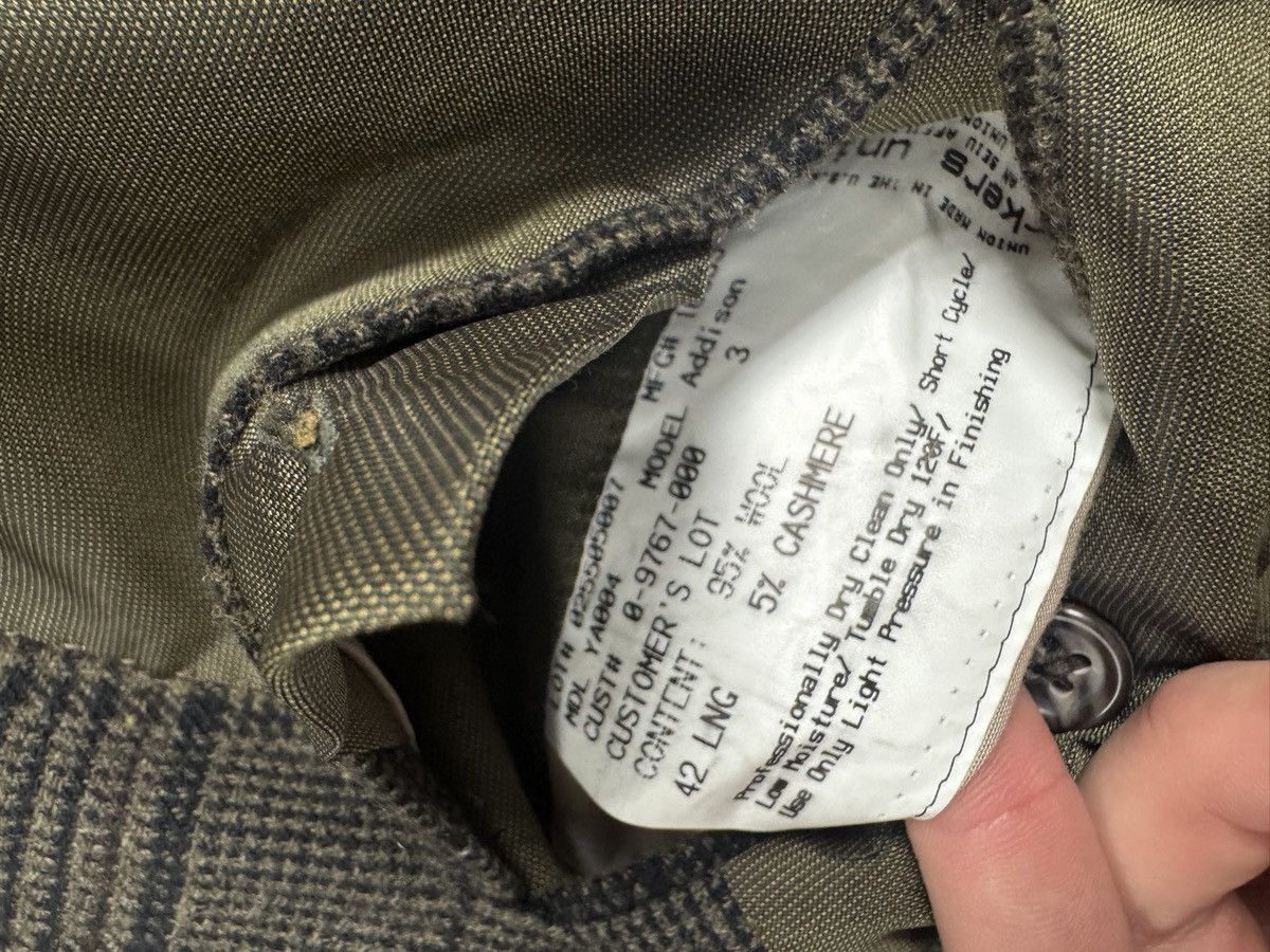 Hickey Freeman HICKEY FREEMAN Cashmere Blend Multi Check Jacket Size 42 L Size 42L - 9 Thumbnail