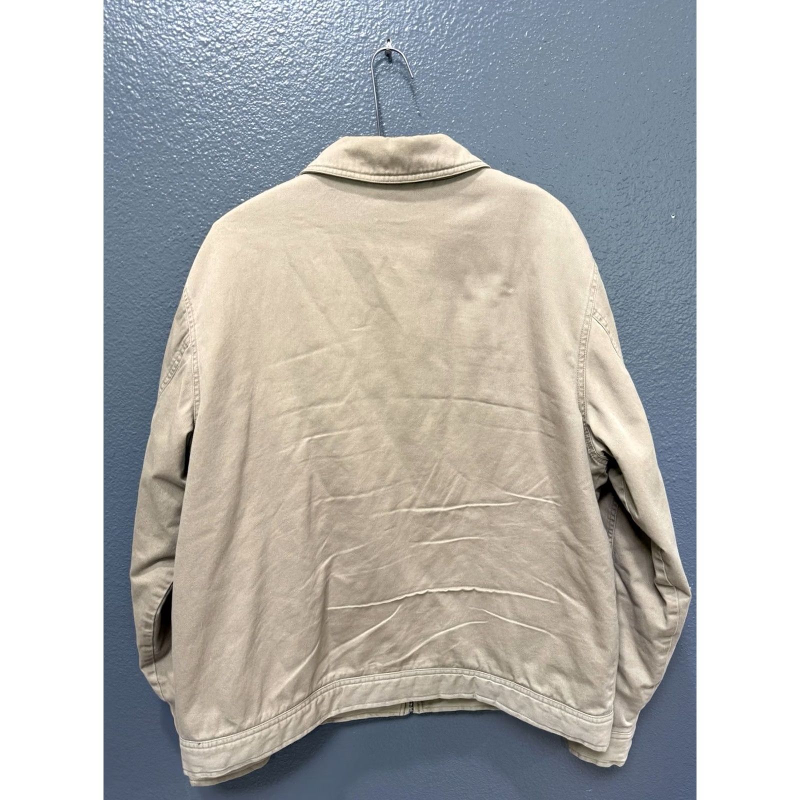 Vintage VINTAGE Tony Hawk Jacket Khaki Cotton Zip Men XL Beige Size US XL / EU 56 / 4 - 5 Thumbnail