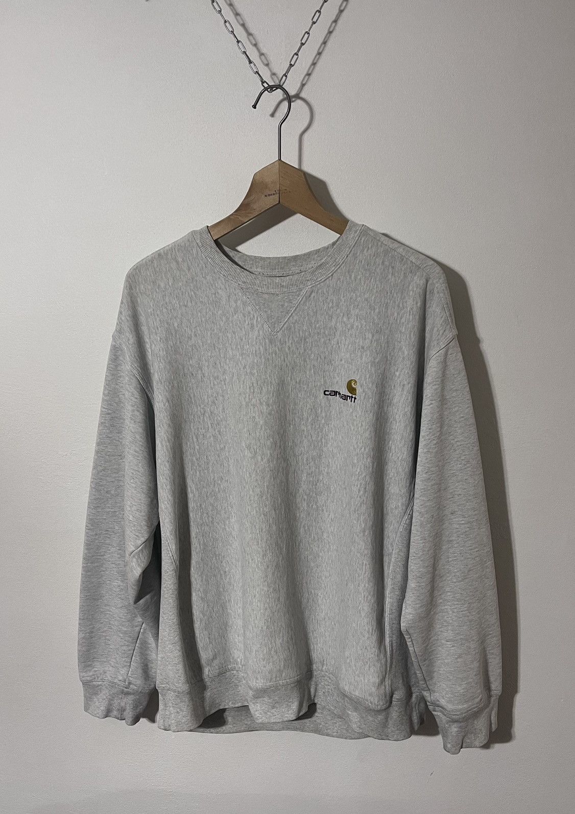 Carhartt Carhartt WIP Grey Chase Crewneck Sweatshirt XL Size US XL / EU 56 / 4 - 1 Thumbnail