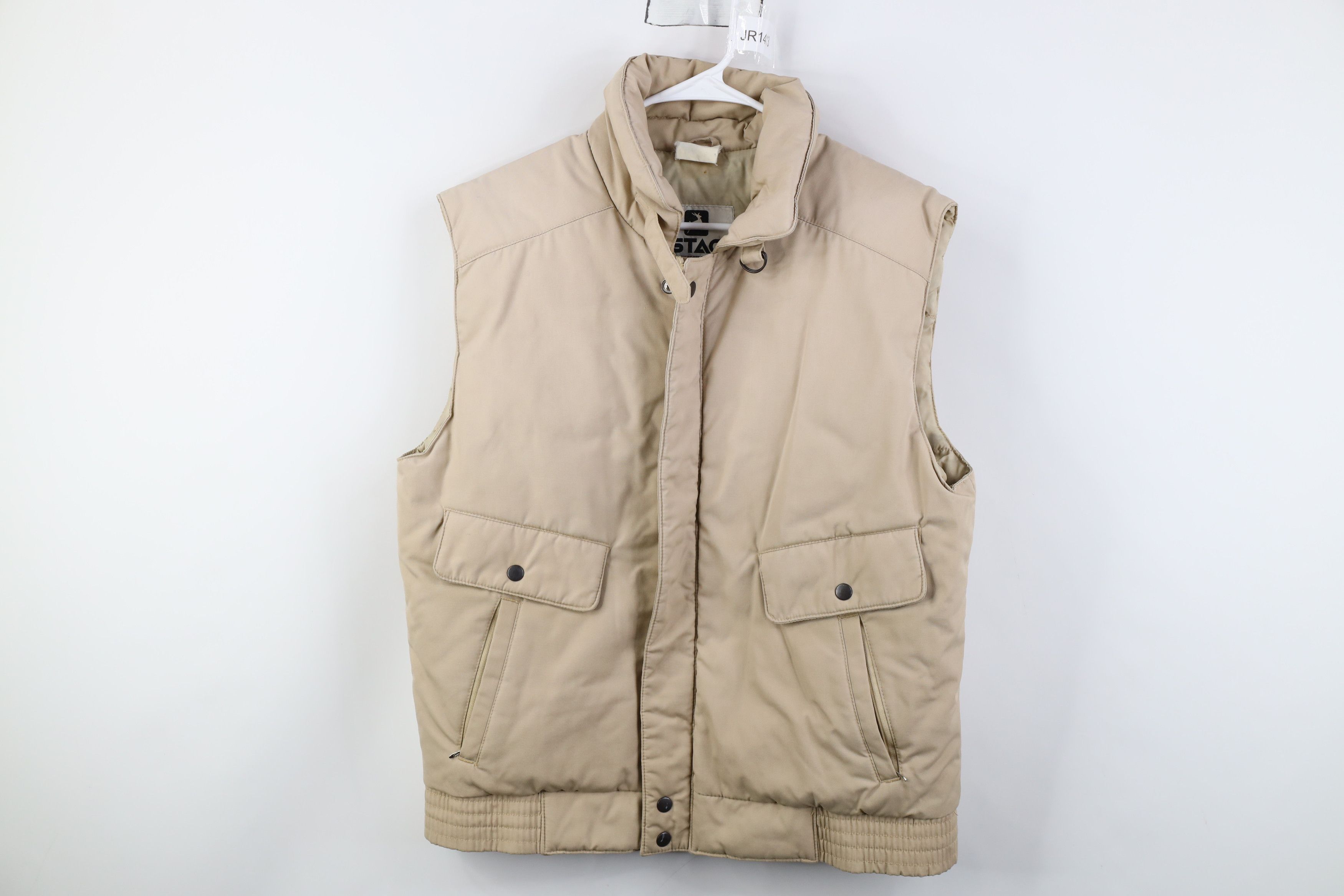 Vintage Vintage 70s Streetwear Down Buckle Collar Puffer Vest Jacket Size US M / EU 48-50 / 2 - 1 Thumbnail