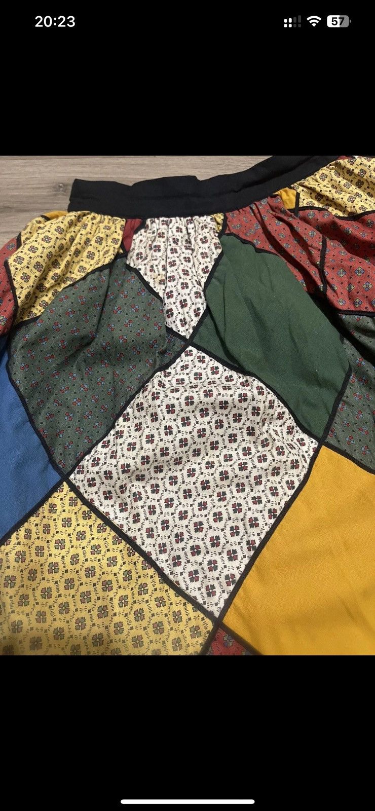 Vintage Souleiado Vintage 70s French Patchwork Maxi Skirt size S Size 24" / US 00 / IT 34 - 8 Thumbnail