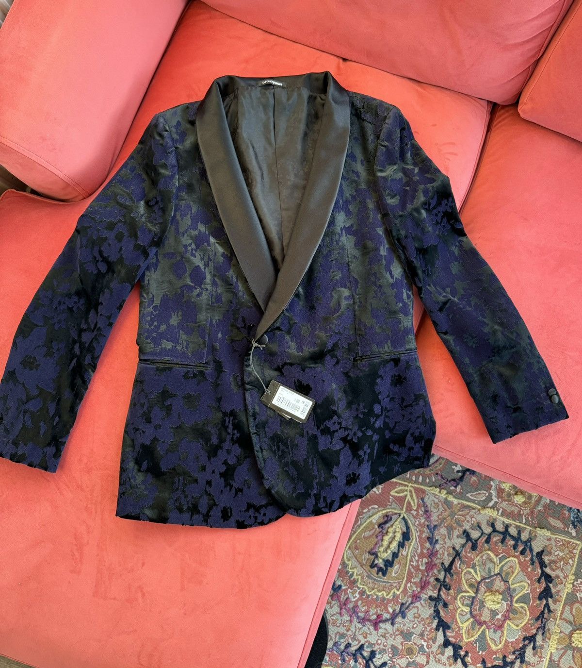 Emporio Armani Emporio Armani Tuxedo purple-navy/black, size 54 It Size 54R - 1 Thumbnail
