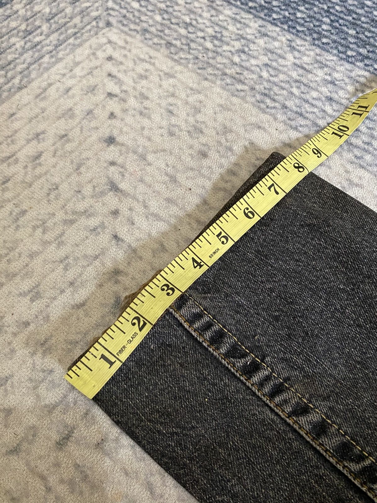 Hysteric Glamour × If Six Was Nine × Vanquish Vanquish Destroyed Distressed Washed Black Ring Jean Size 28" / US 6 / IT 42 - 18 Thumbnail