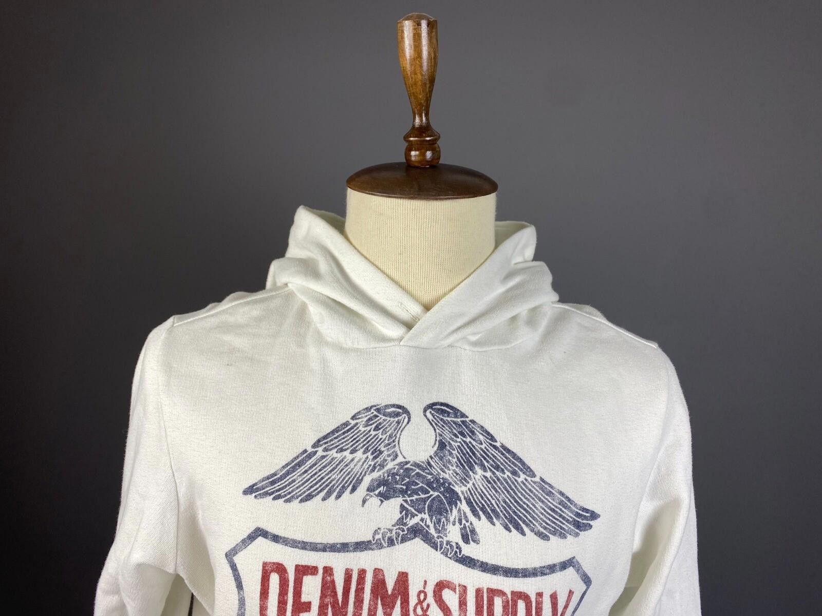 Denim & Supply Ralph Lauren Denim & Supply Ralph Lauren White Hoodie Sweater Size M Size US M / EU 48-50 / 2 - 2 Thumbnail