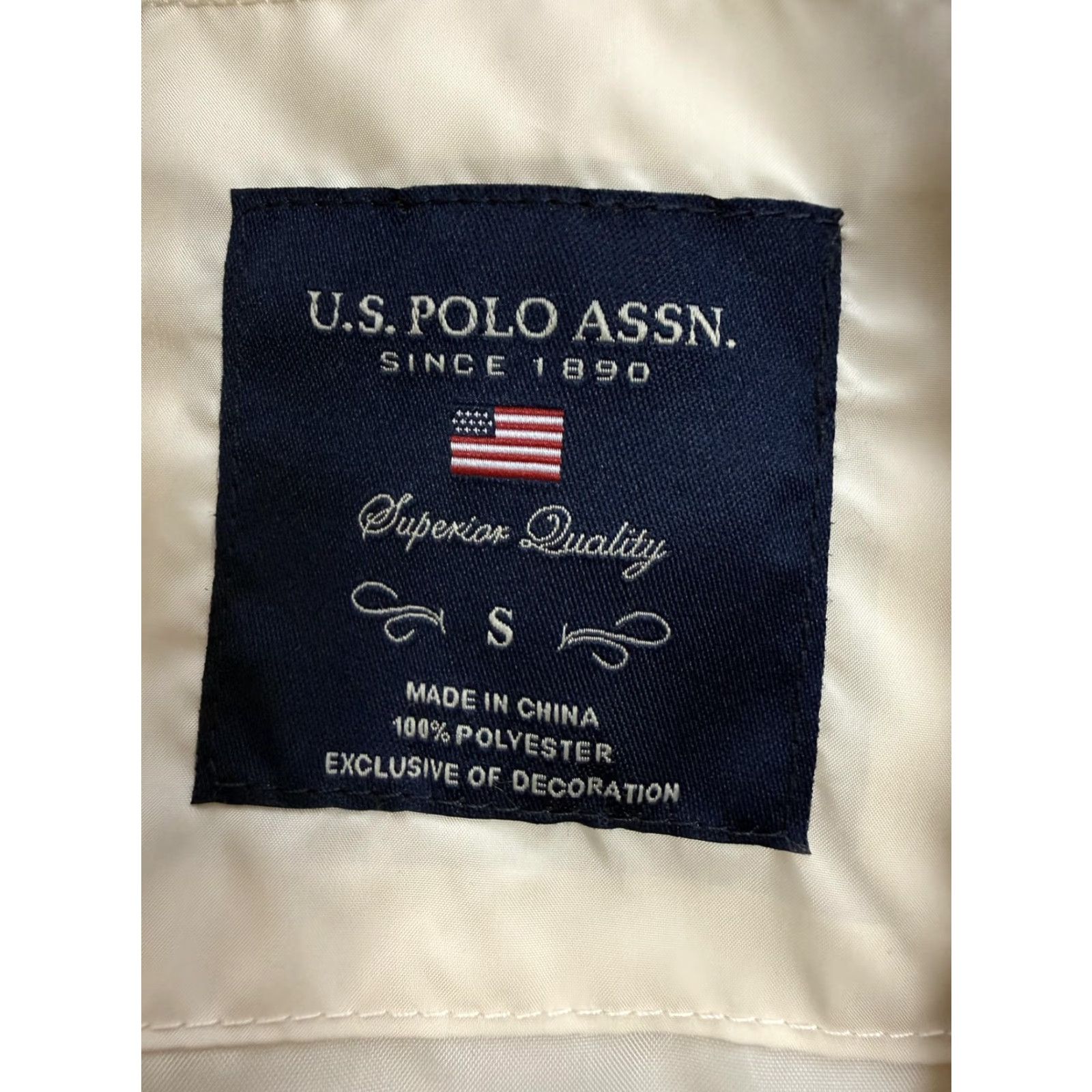 U.S. Polo Assn. U.S. Polo Assn. Jacket Womens Small White Quilted Puffer Full Zip Faux Fur Trim Size S / US 4 / IT 40 - 8 Thumbnail