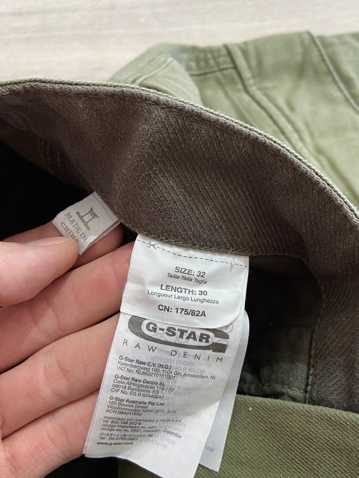 G-Star × Vintage G star raw vintage pants cargo y2k style 32x30 Size US 32 / EU 48 - 14 Thumbnail