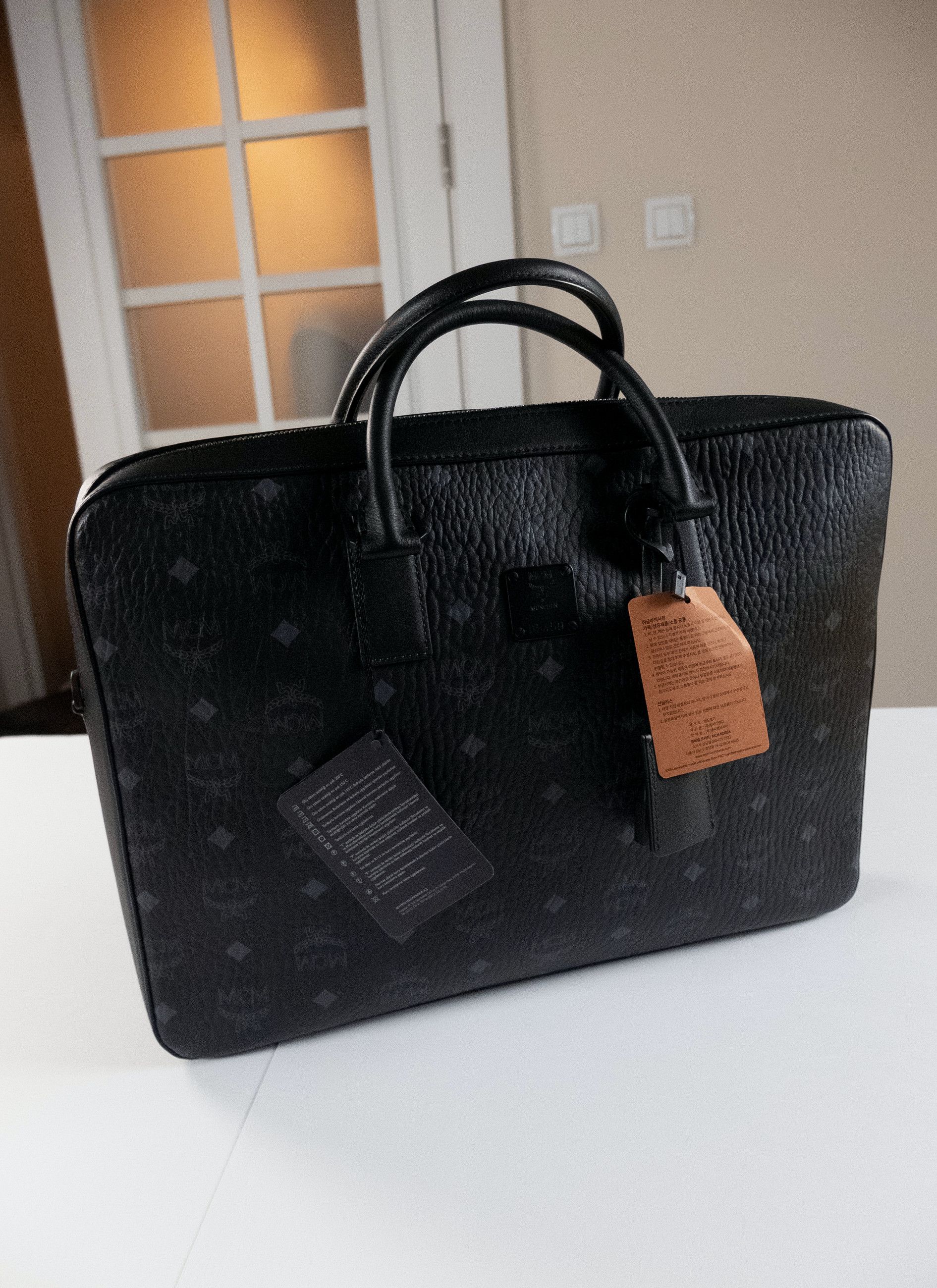 MCM MCM Large Klassik black coated canvas briefcase bag Size ONE SIZE - 1 Thumbnail