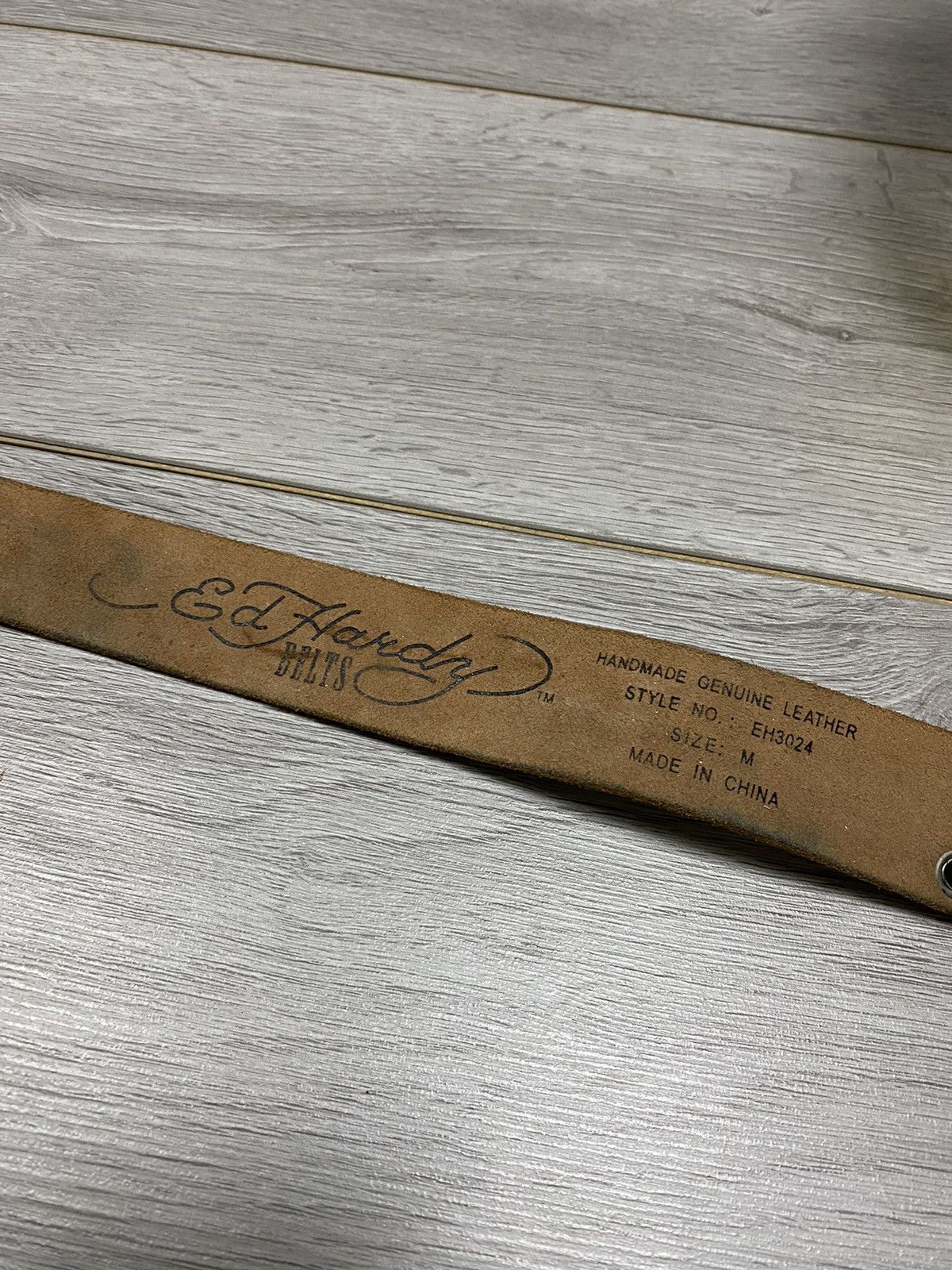 Ed Hardy Ed Hardy TITS RARE vintage leather belt Size ONE SIZE - 3 Thumbnail