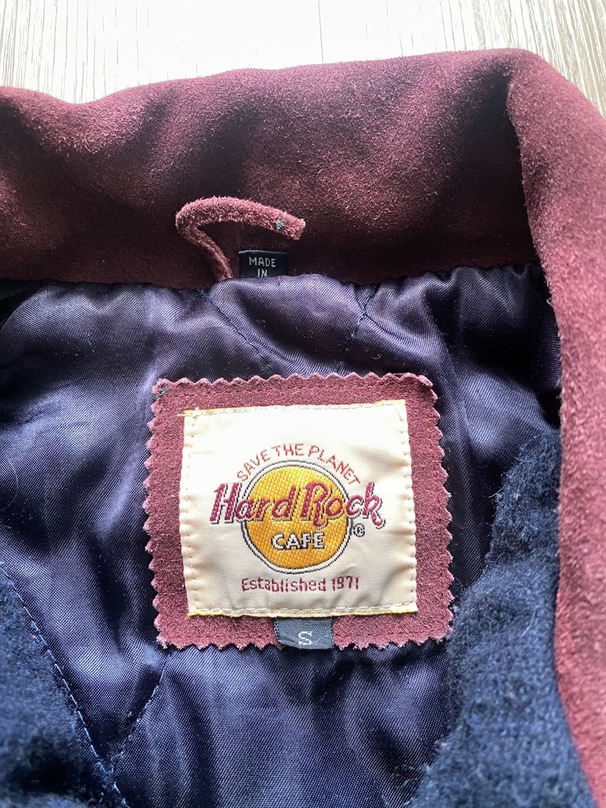Hard Rock Cafe Vintage 90s Hard Rock Cafe Dallas Varsity Bomber Jacket Size US S / EU 44-46 / 1 - 7 Thumbnail