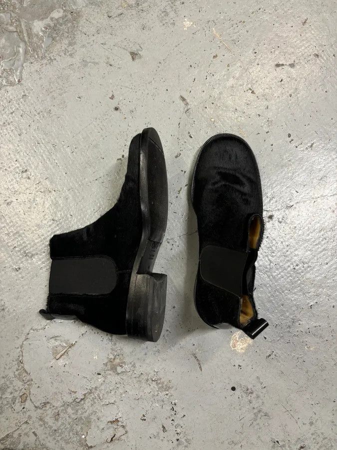 Dolce & Gabbana Dolce & Gabbana Black Calf Hair Chelsea Boots Size US 7 / EU 40 - 8 Thumbnail