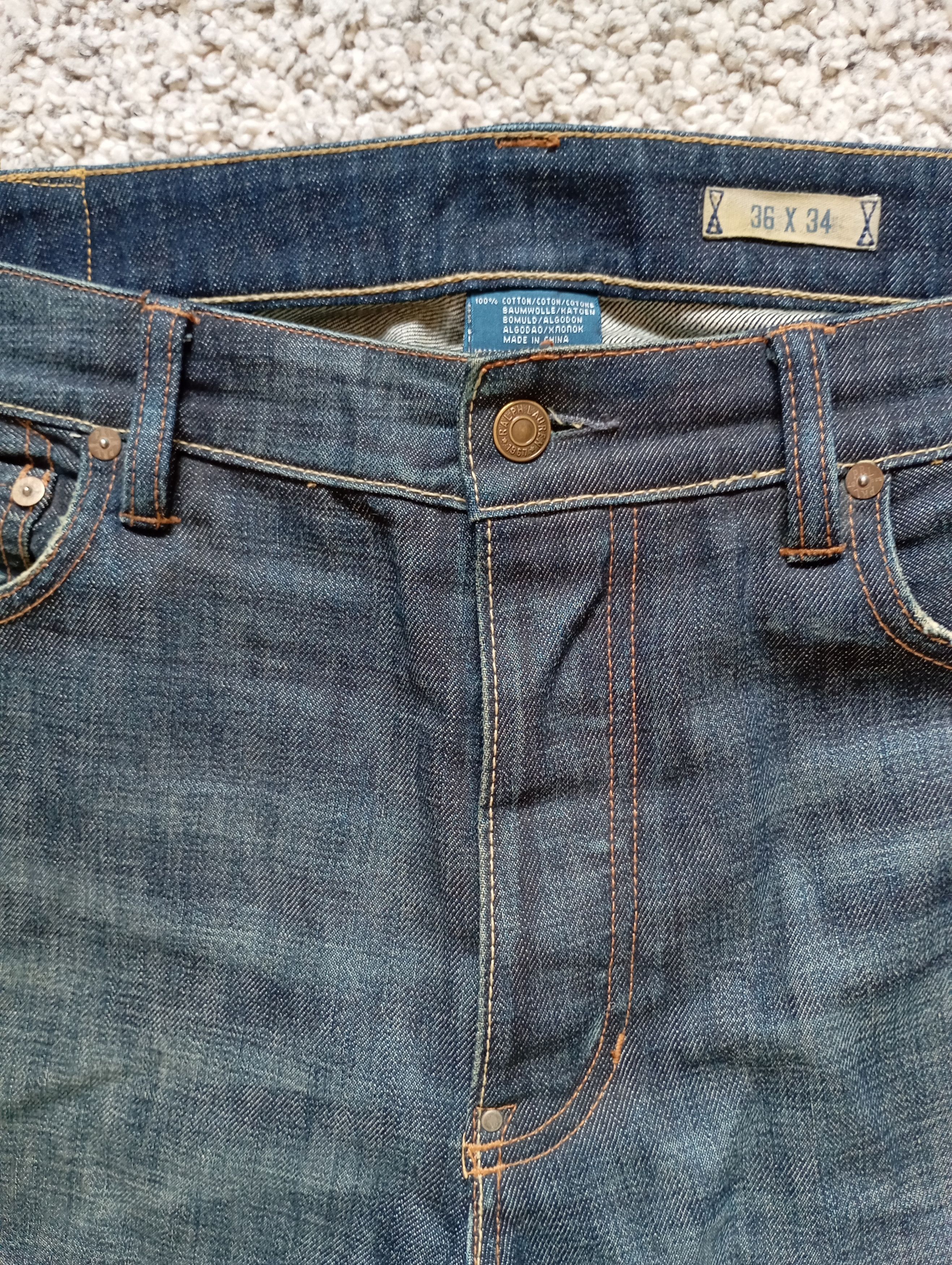 Polo Ralph Lauren × Vintage Polo Ralph Lauren Straight Authentic Dungaree Jeans 36x34 Size US 36 / EU 52 - 6 Thumbnail