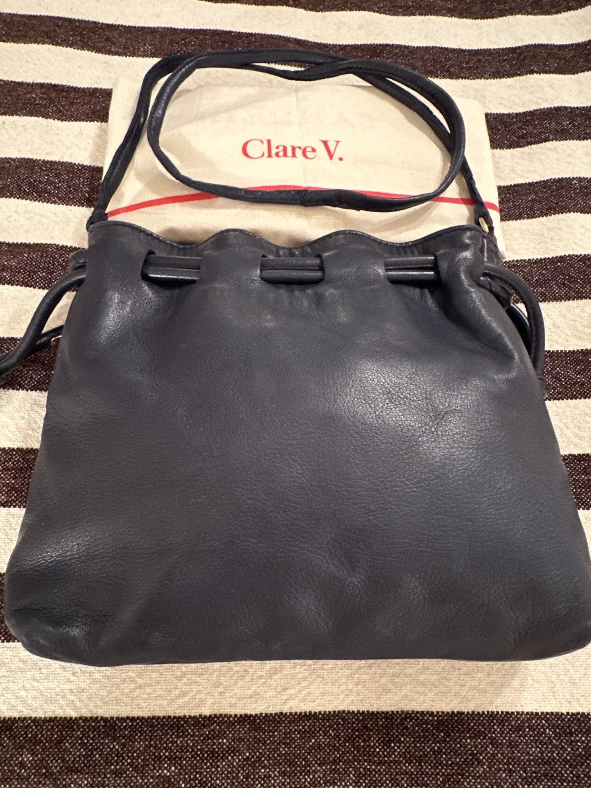 Clare V. Clare V. Petit Henri Navy Blue Size ONE SIZE - 3 Thumbnail