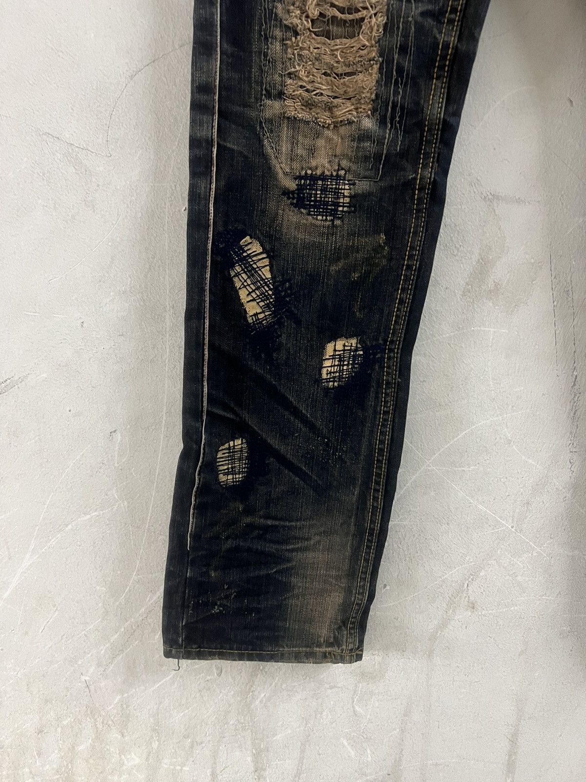 Hysteric Glamour VINTAGE Y2K INSPIRED KAPITAL PATCHWORK DENIM PANT Size US 28 / EU 44 - 8 Thumbnail