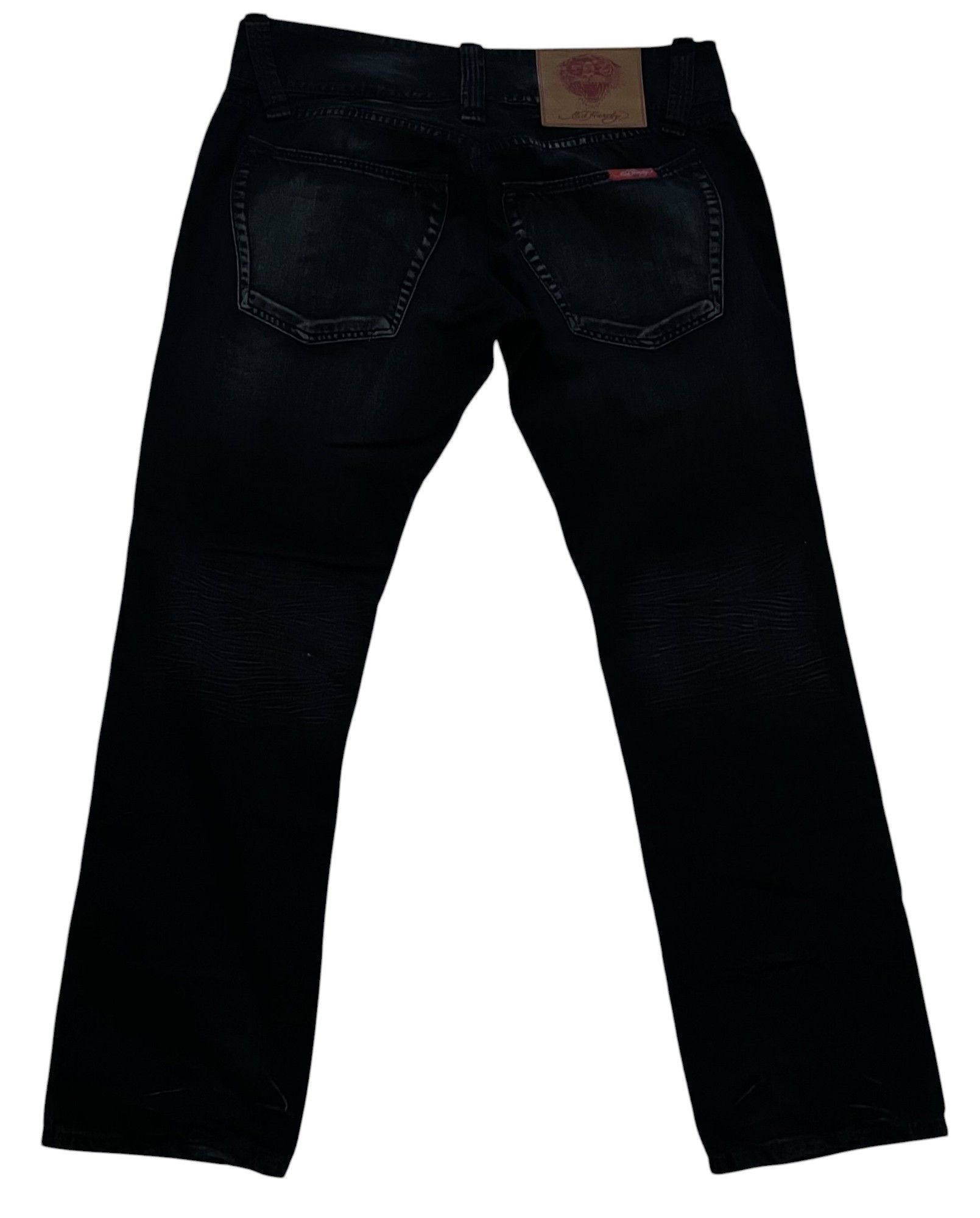 Christian Audigier ED HARDY 'TIGER' RHINESTONE JEANS Size US 36 / EU 52 - 2 Thumbnail