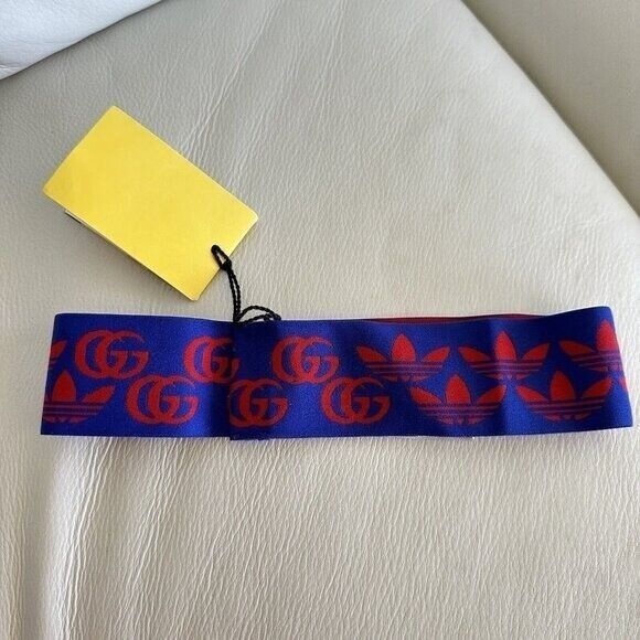 Gucci NWT Authentic Adidas X GUCCI GG Trefoil Print Stretch Headba Size ONE SIZE - 4 Thumbnail