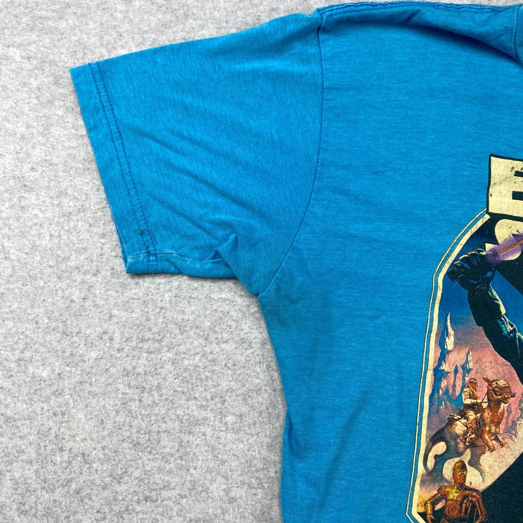 Star Wars VINTAGE Star Wars Shirt Mens L Blue Empire Strikes Back Graphic Print Logo 90s Theme Size US L / EU 52-54 / 3 - 4 Thumbnail