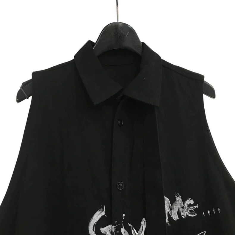 Y's Y's Asymmetric bonded printed sleeveless shirt Size US S / EU 44-46 / 1 - 3 Thumbnail