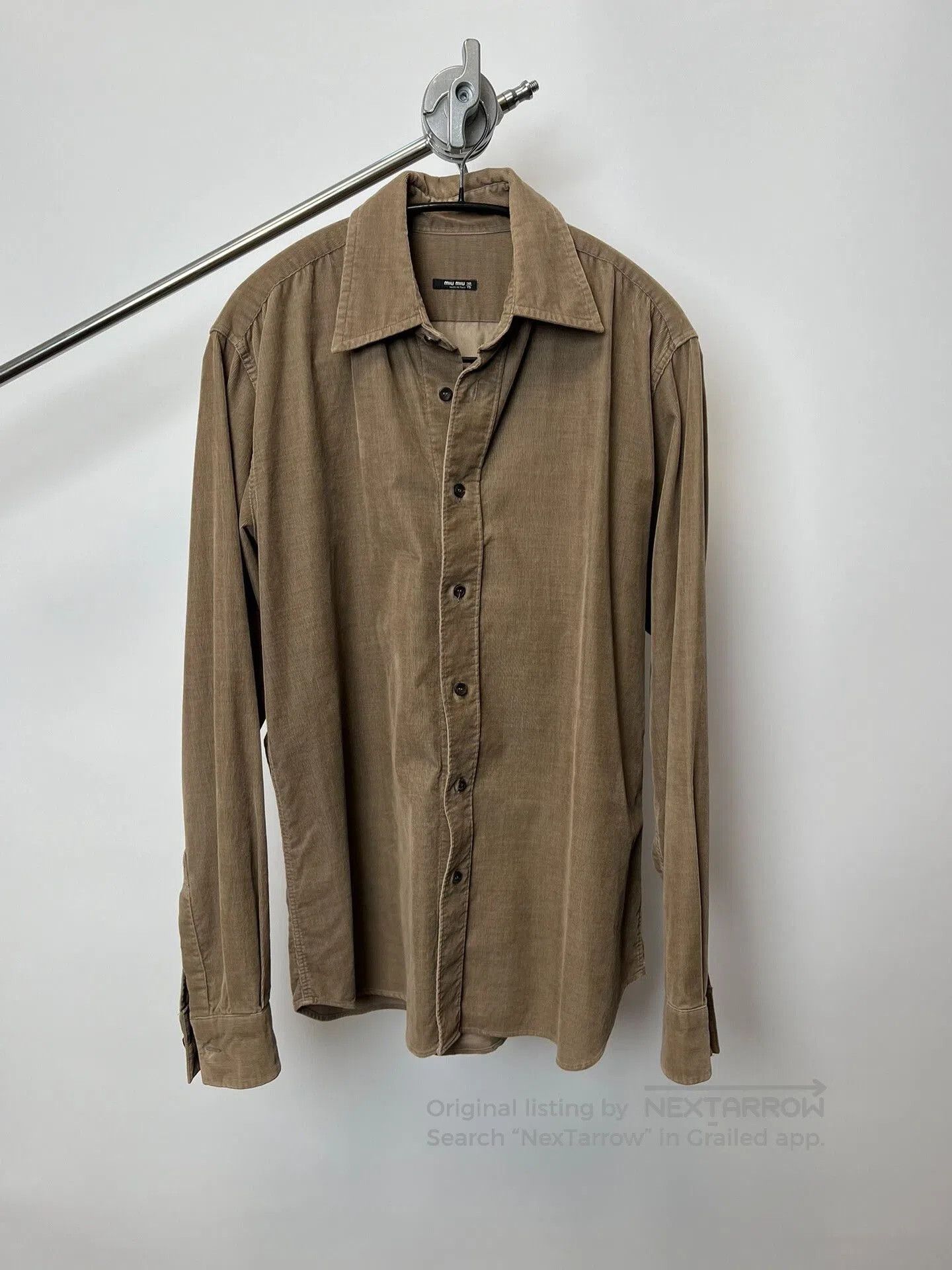 Miu Miu Miu Miu Vintage 80s Corduroy Shirt. Size S / US 4 / IT 40 - 1 Thumbnail