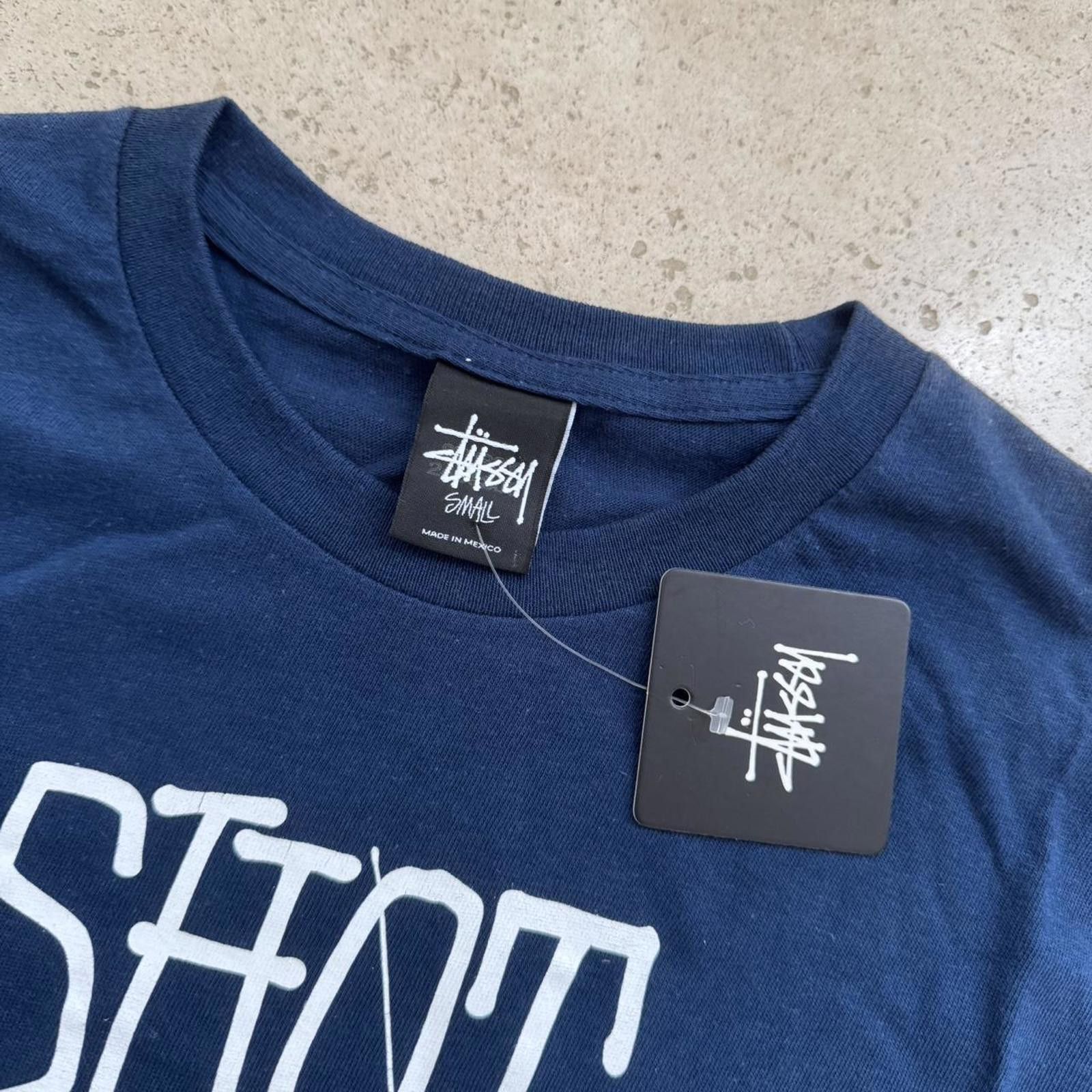 Stussy Stussy navy blue tee Size US S / EU 44-46 / 1 - 2 Thumbnail