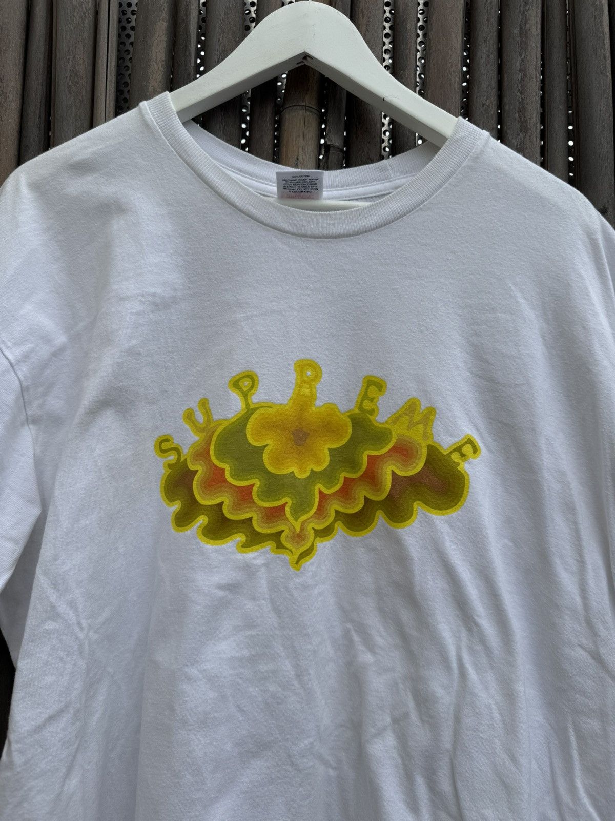 Supreme Supreme Authentic Cloud White Tee SS19 Size US XL / EU 56 / 4 - 4 Thumbnail