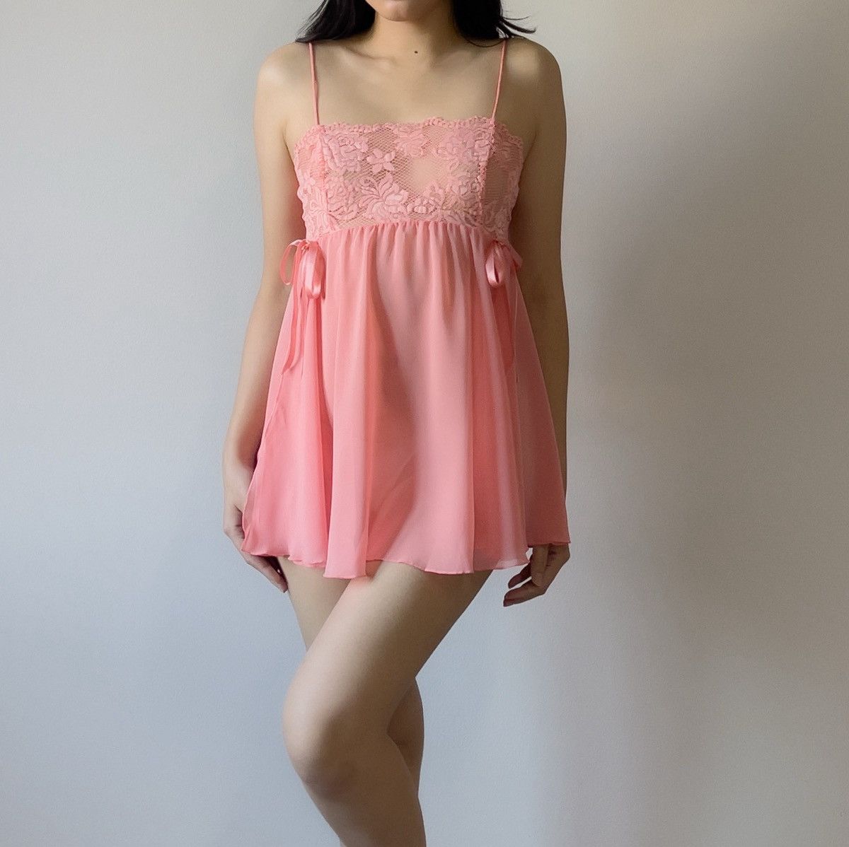 Victoria's Secret Victoria’s Secret Pink Chiffon Slip Dress (XS–S) Size S / US 4 / IT 40 - 3 Thumbnail