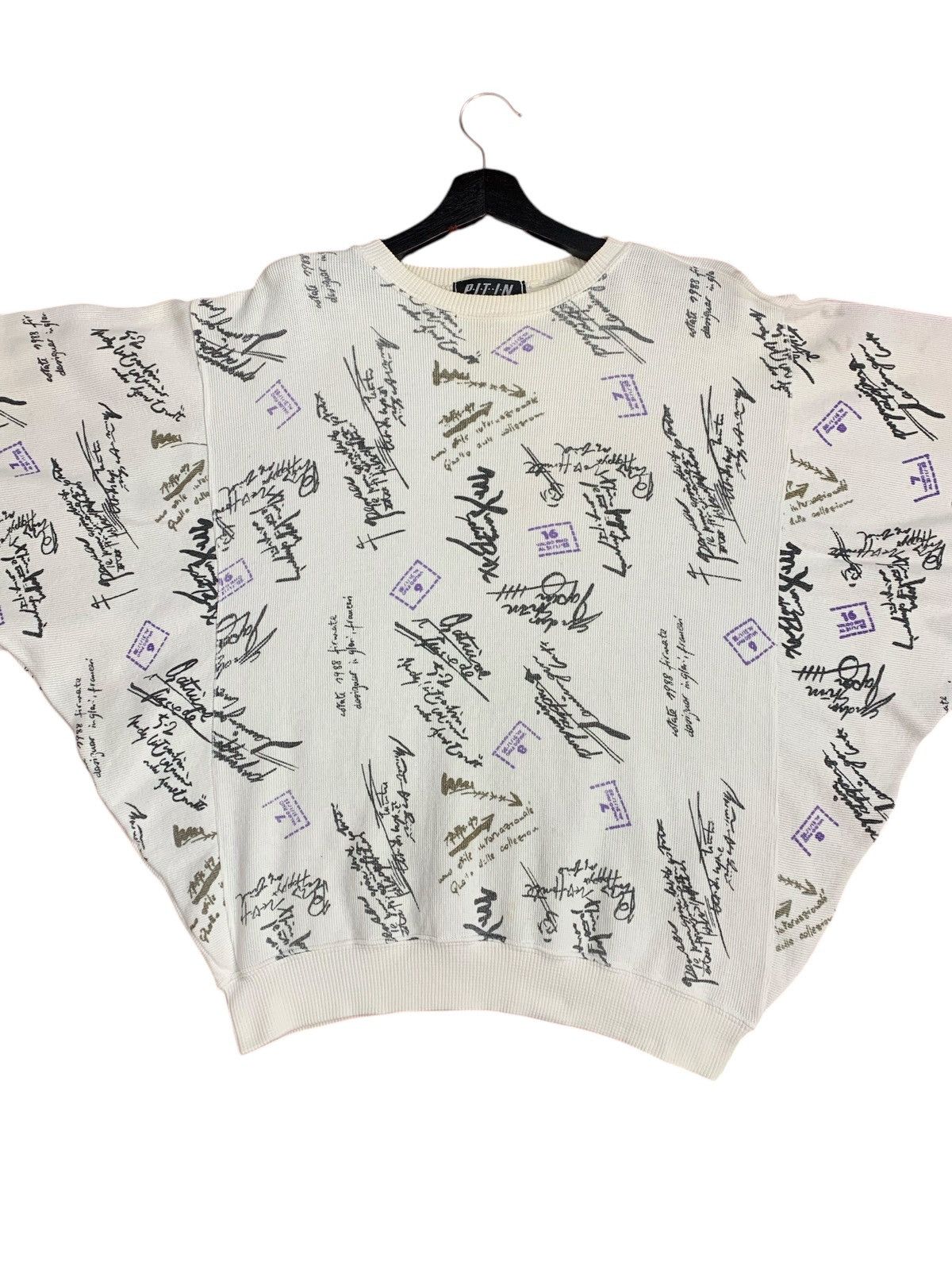 Japanese Brand Vintage Art PITIN JapaneseBrand Streetwear Sweatshirt Size L / US 10 / IT 46 - 1 Thumbnail