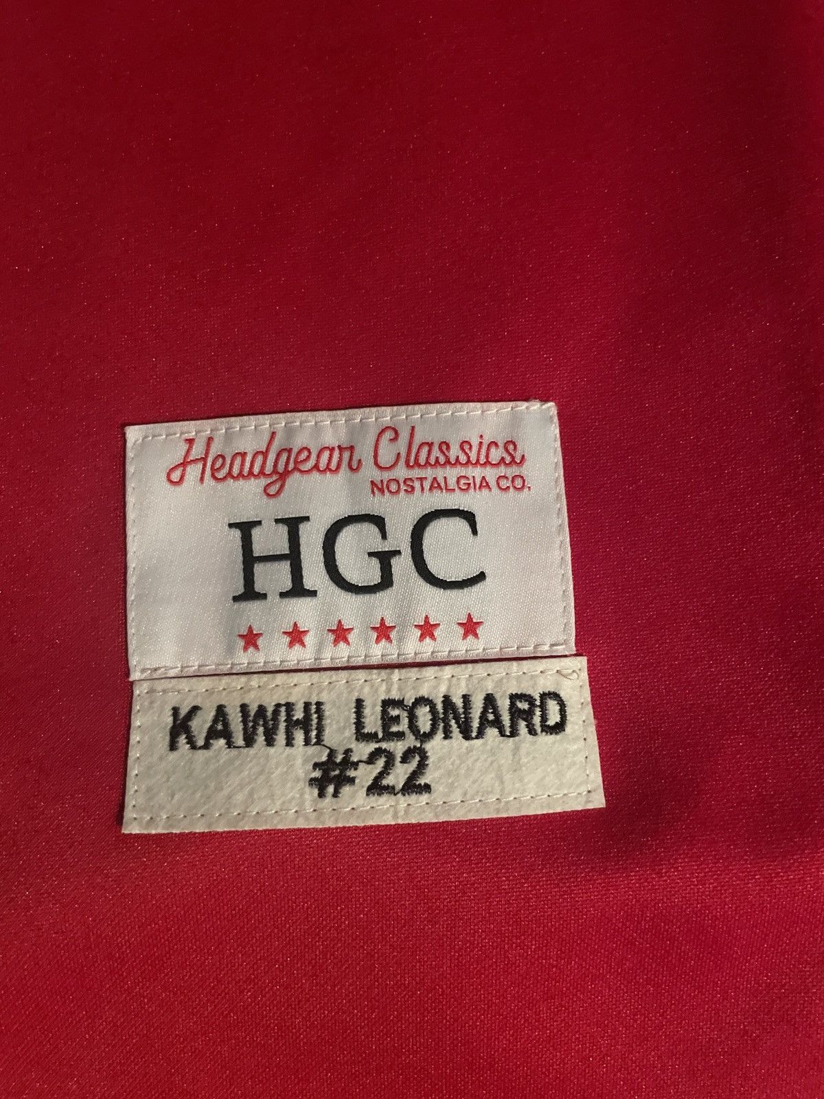 Other New Men’s medium Red Kawwhi Leonard HGC basketball jersey Size US M / EU 48-50 / 2 - 8 Thumbnail