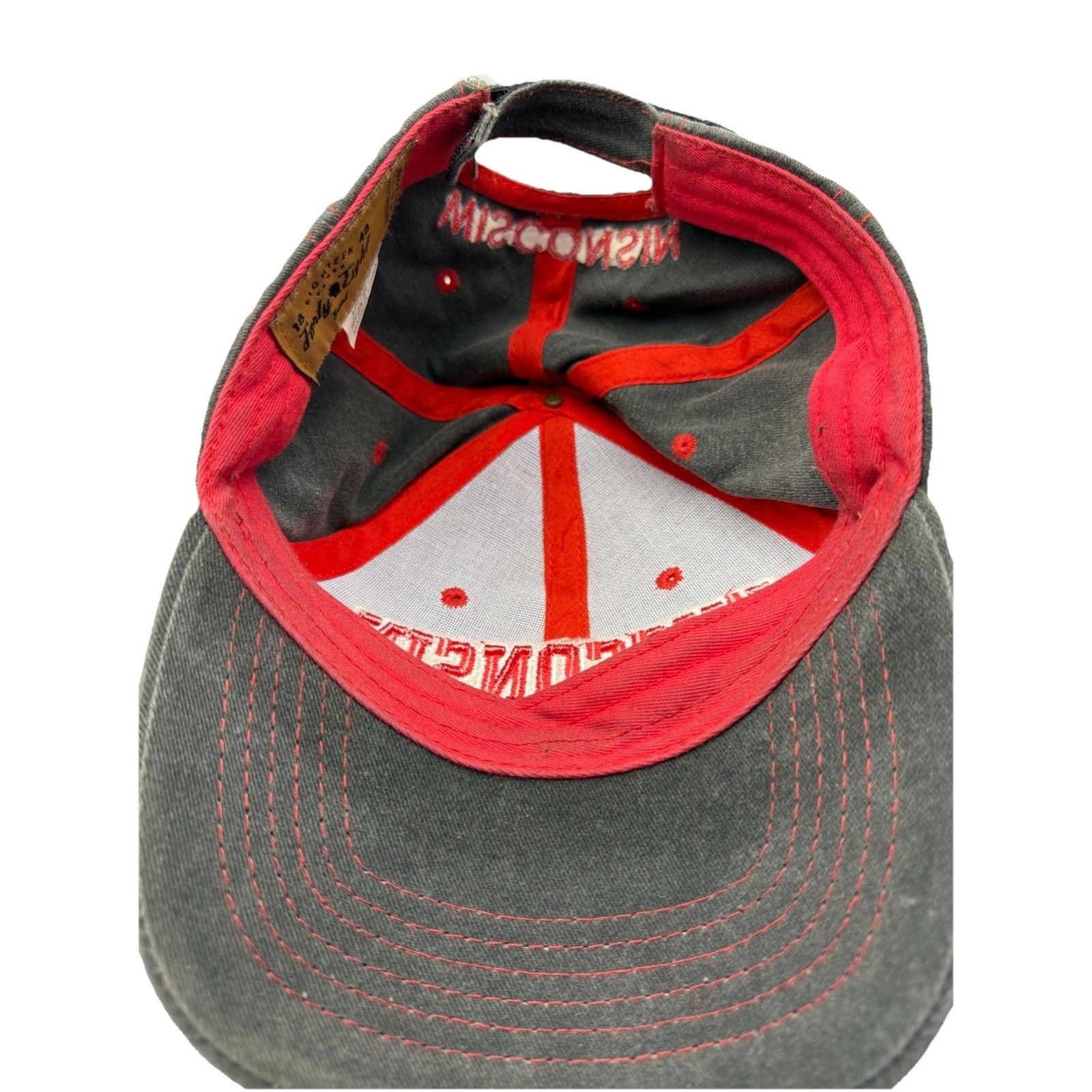 Other 1848 WISCONSIN BASEBALL CAP-PIGMENT DYED Puff Embroidery Size ONE SIZE - 6 Thumbnail