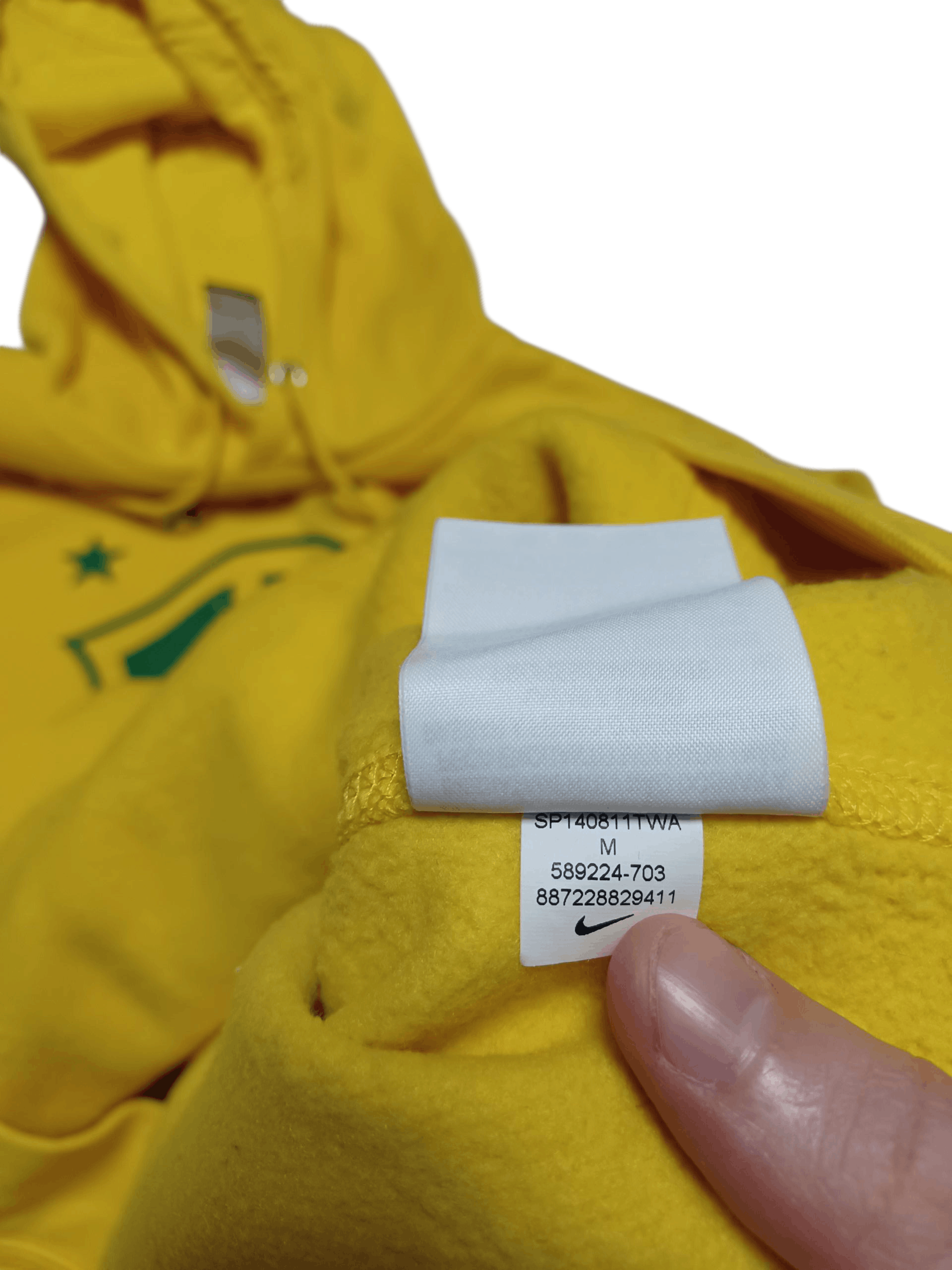 Nike NIKE BRASIL VINTAGE 2014 SOCCER HOODIE FOOTBALL Size US M / EU 48-50 / 2 - 5 Thumbnail