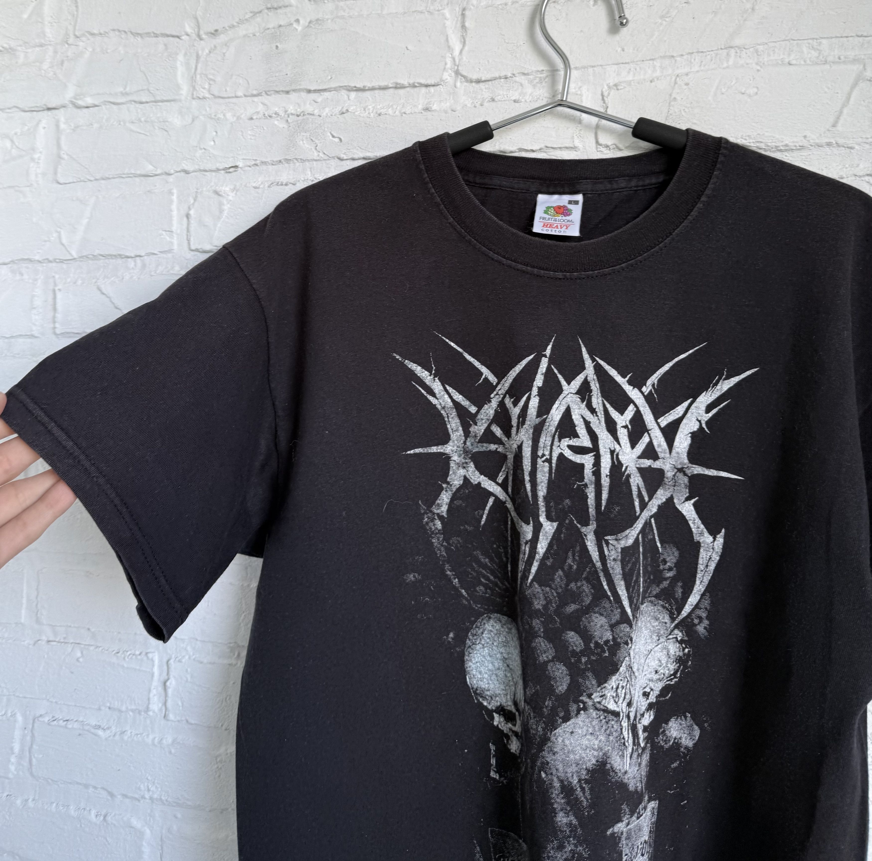 Band Tees × Vintage Vintage 2000s Karne Faith in flesh metal t-shirt Size US L / EU 52-54 / 3 - 4 Thumbnail