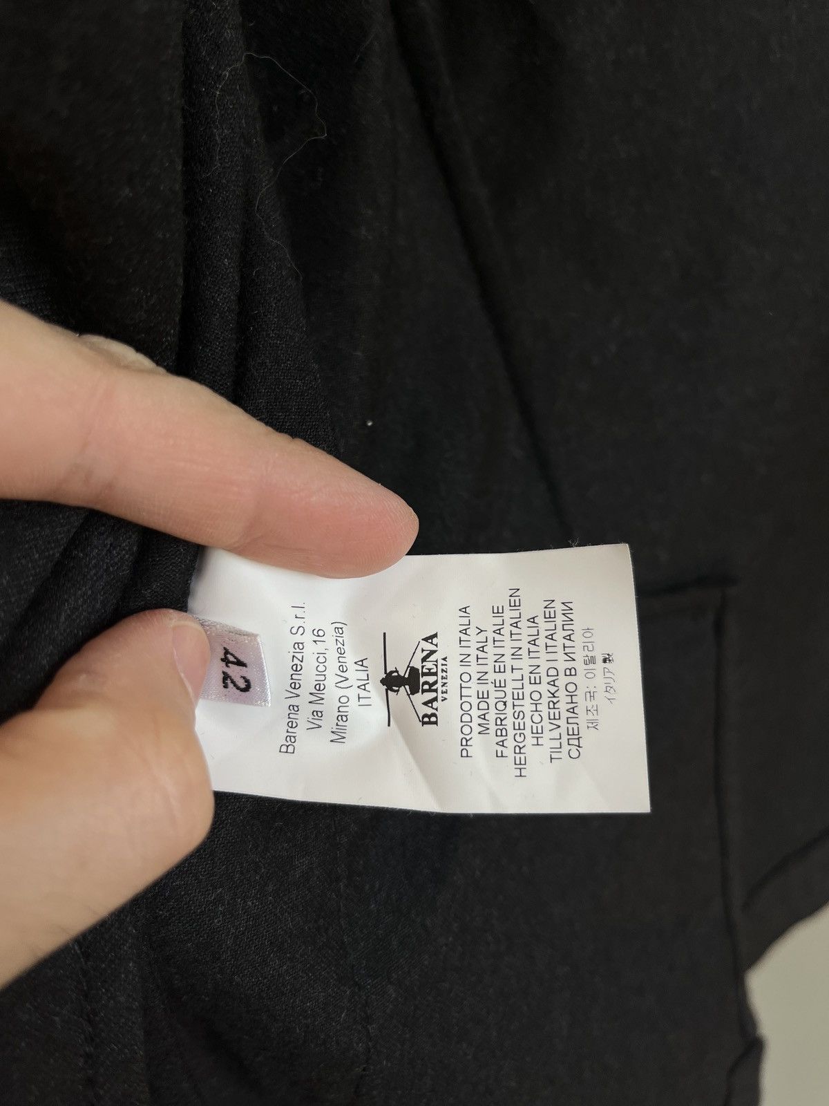 Barena × Barena Venezia Barena Venezia Wool Casual Wool Black Simple Blazer Jacket Size M / US 6-8 / IT 42-44 - 12 Thumbnail