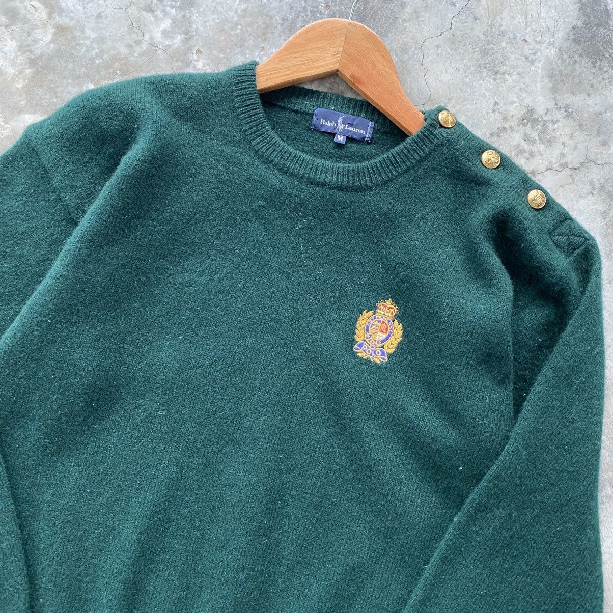 Polo Ralph Lauren × Vintage Vintage 90's Polo Ralph Lauren Knitwear Size M / US 6-8 / IT 42-44 - 2 Thumbnail