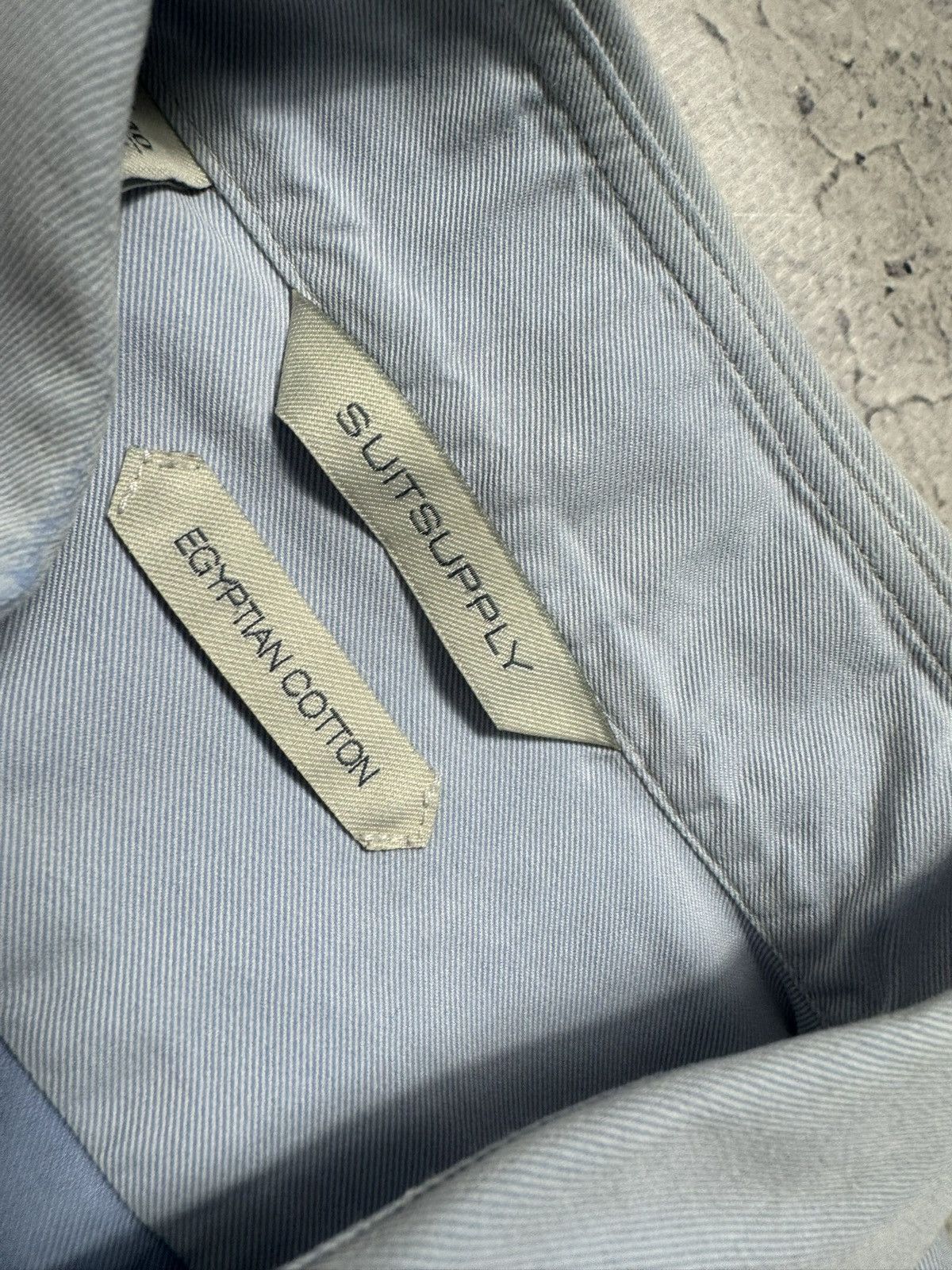 Suitsupply Suitsupply Luxury Button Up Shirt Blue Size US M / EU 48-50 / 2 - 5 Thumbnail