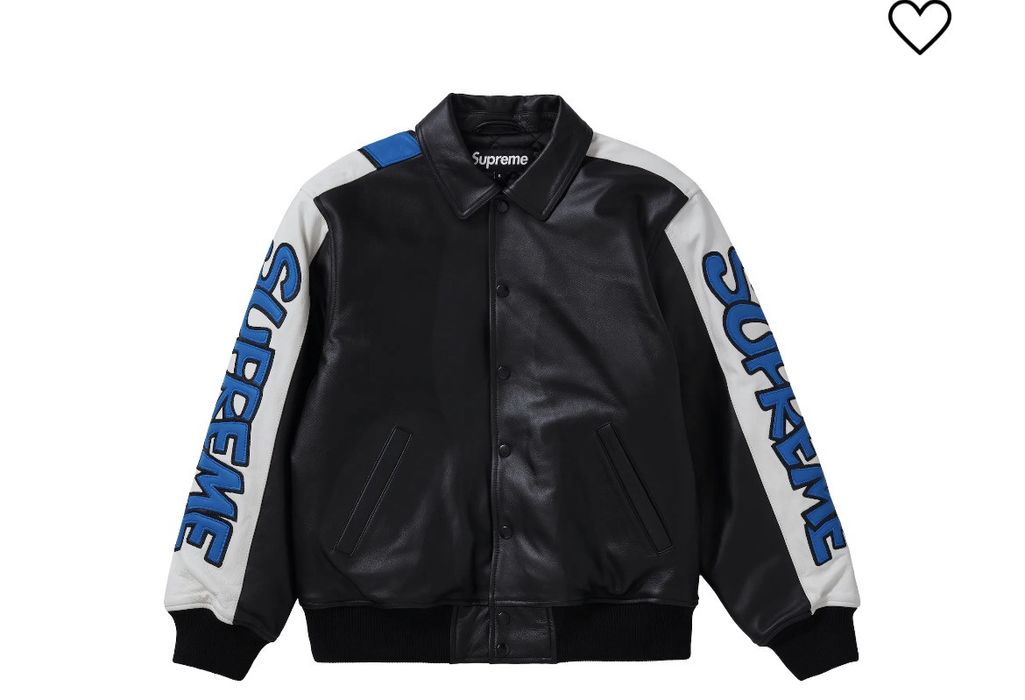 Supreme Smurf Supreme Leather Jacket