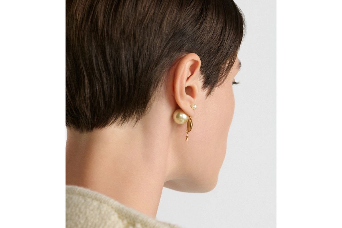Dior o1bcso1str0126 Size:OS/Tribales Earrings in Golden/White Size ONE SIZE - 5 Thumbnail