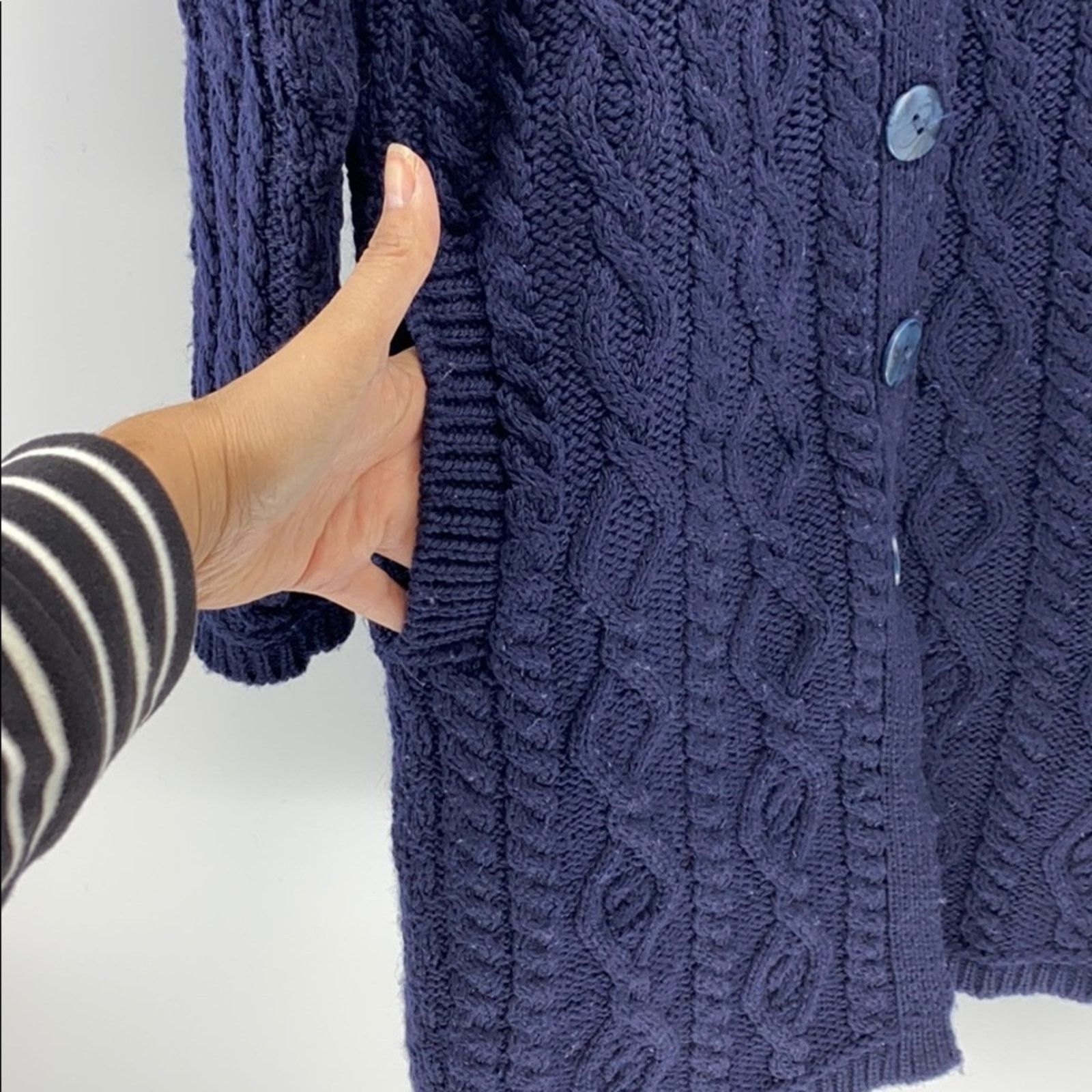 Aran Crafts Aran Crafts Ireland 100% Wool cable knit hooded sweater XS Size XS / US 0-2 / IT 36-38 - 6 Thumbnail