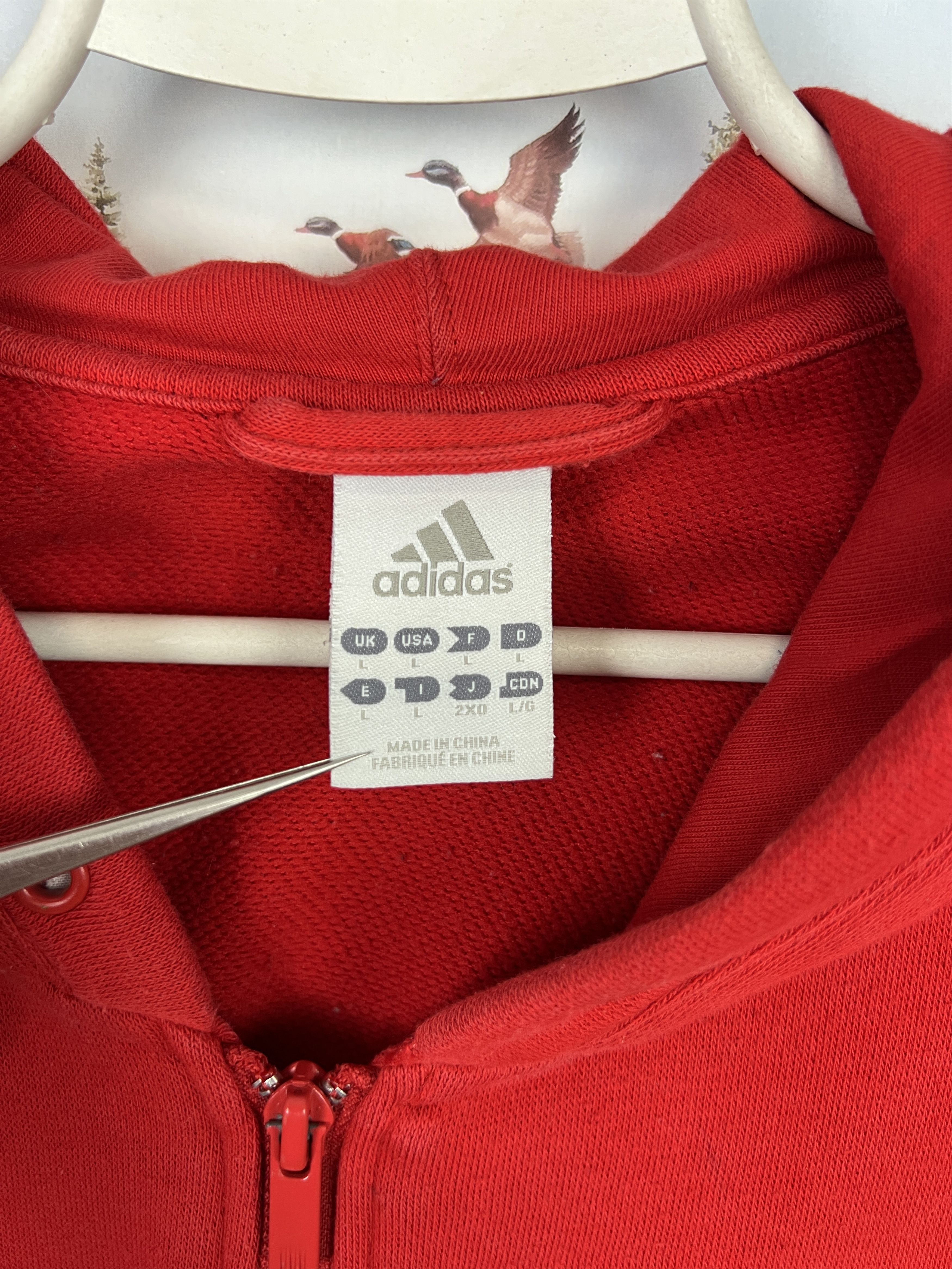 Adidas Vintage Adidas Liverpool Football Hoodie Jacket YNWA Size US L / EU 52-54 / 3 - 8 Thumbnail