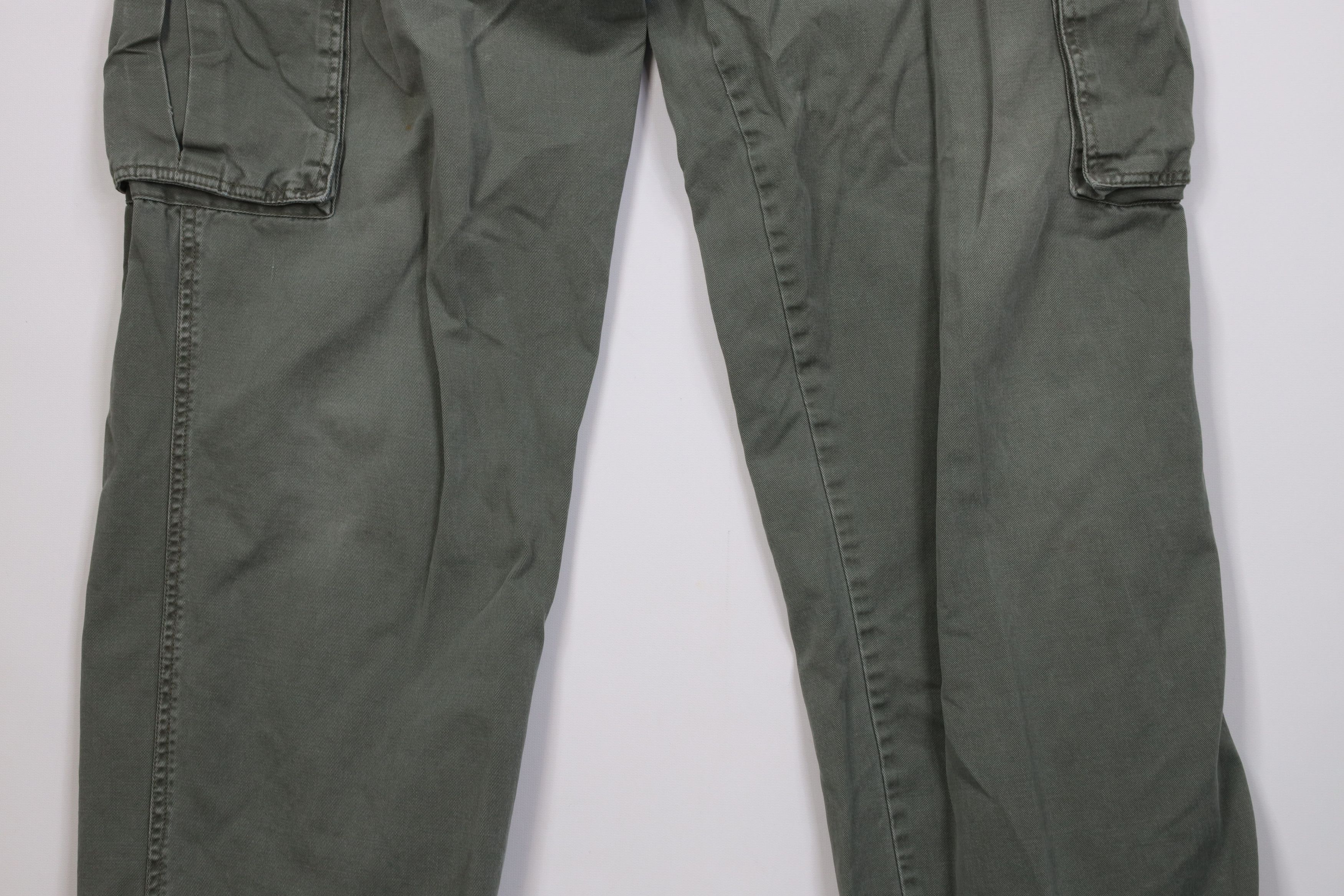 Vintage Vintage 90s Y2K Streetwear Baggy Wide Leg Cargo Pants Green Size US 36 / EU 52 - 3 Thumbnail
