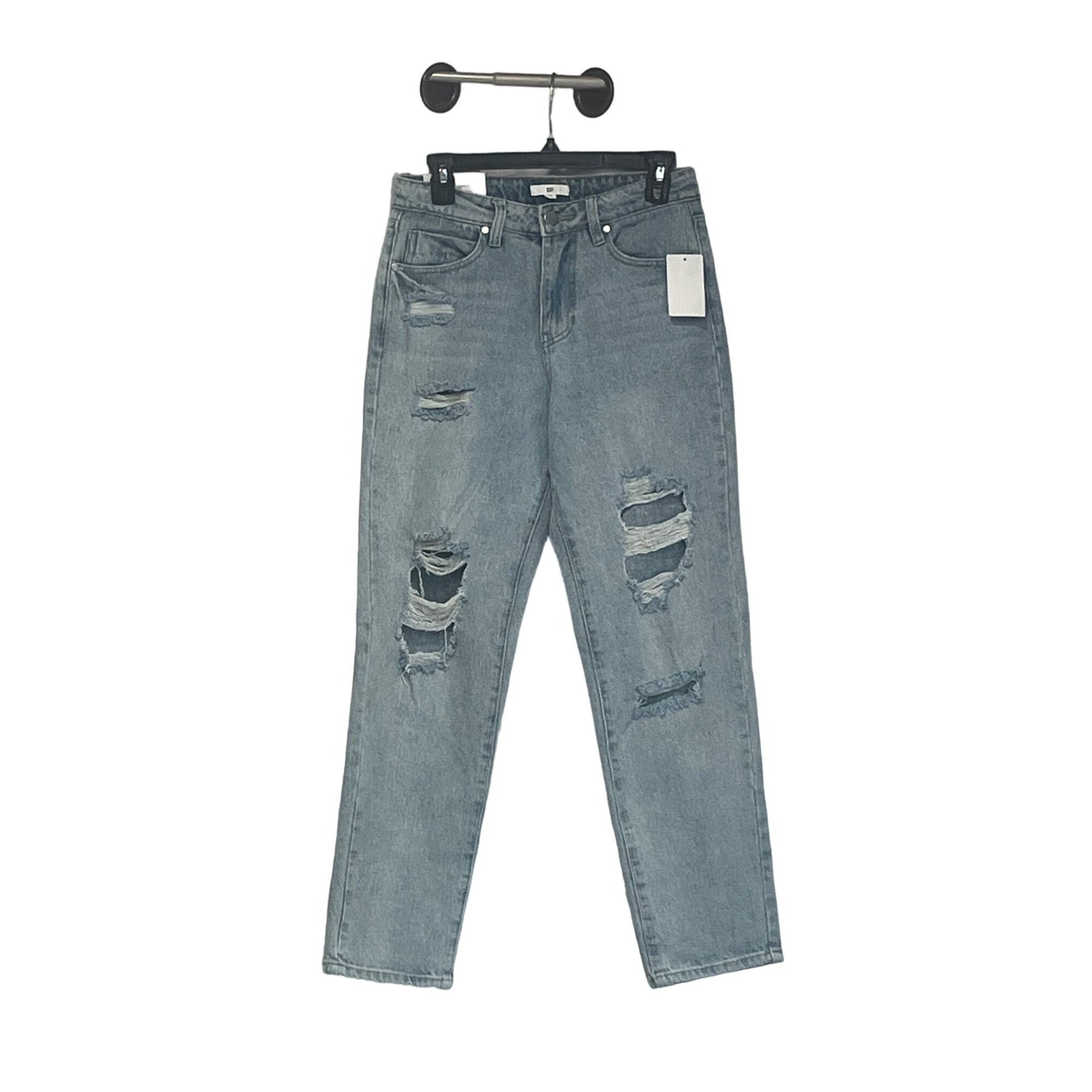 Other Bp Ripped Straight Leg Ankle Jeans In Blue Lt Decon Wash, Sz Size 26" / US 2 / IT 38 - 11 Thumbnail