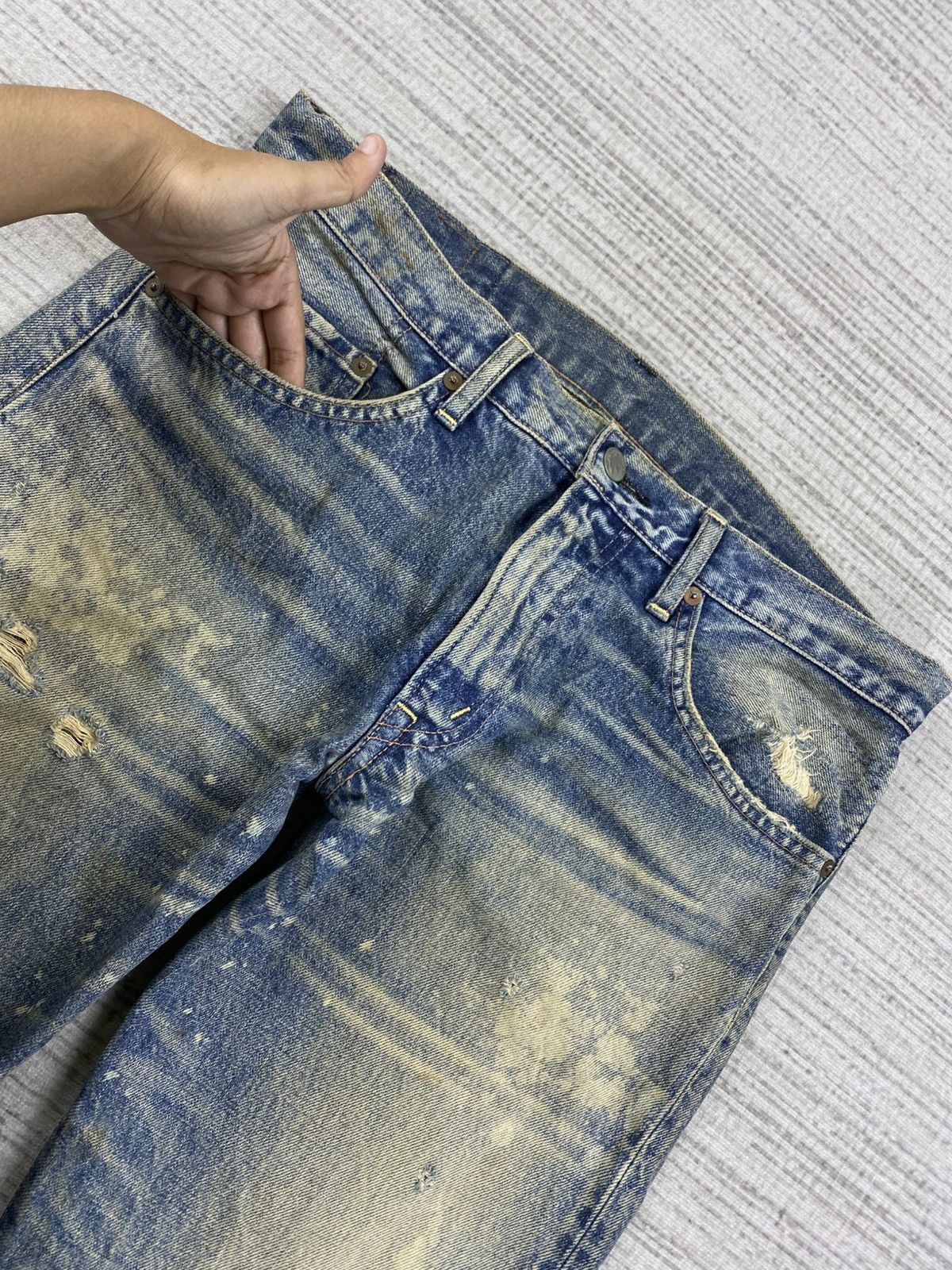 Hysteric Glamour × Native × Vintage Vintage RNA Native Distressed Denim Jeans Size US 34 / EU 50 - 10 Thumbnail