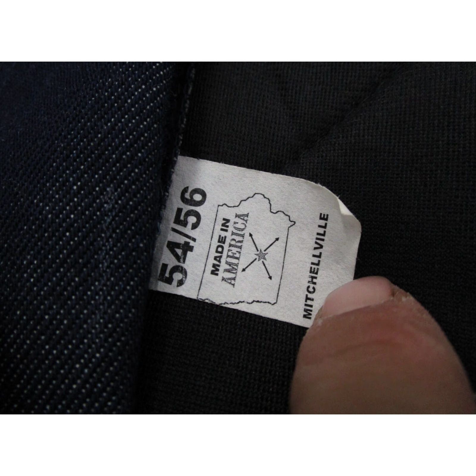Denime VINTAGE Mitchellville Blue Denim Snap Up Quilt Lined Jacket Mens Size 54/56 Size US L / EU 52-54 / 3 - 2 Thumbnail