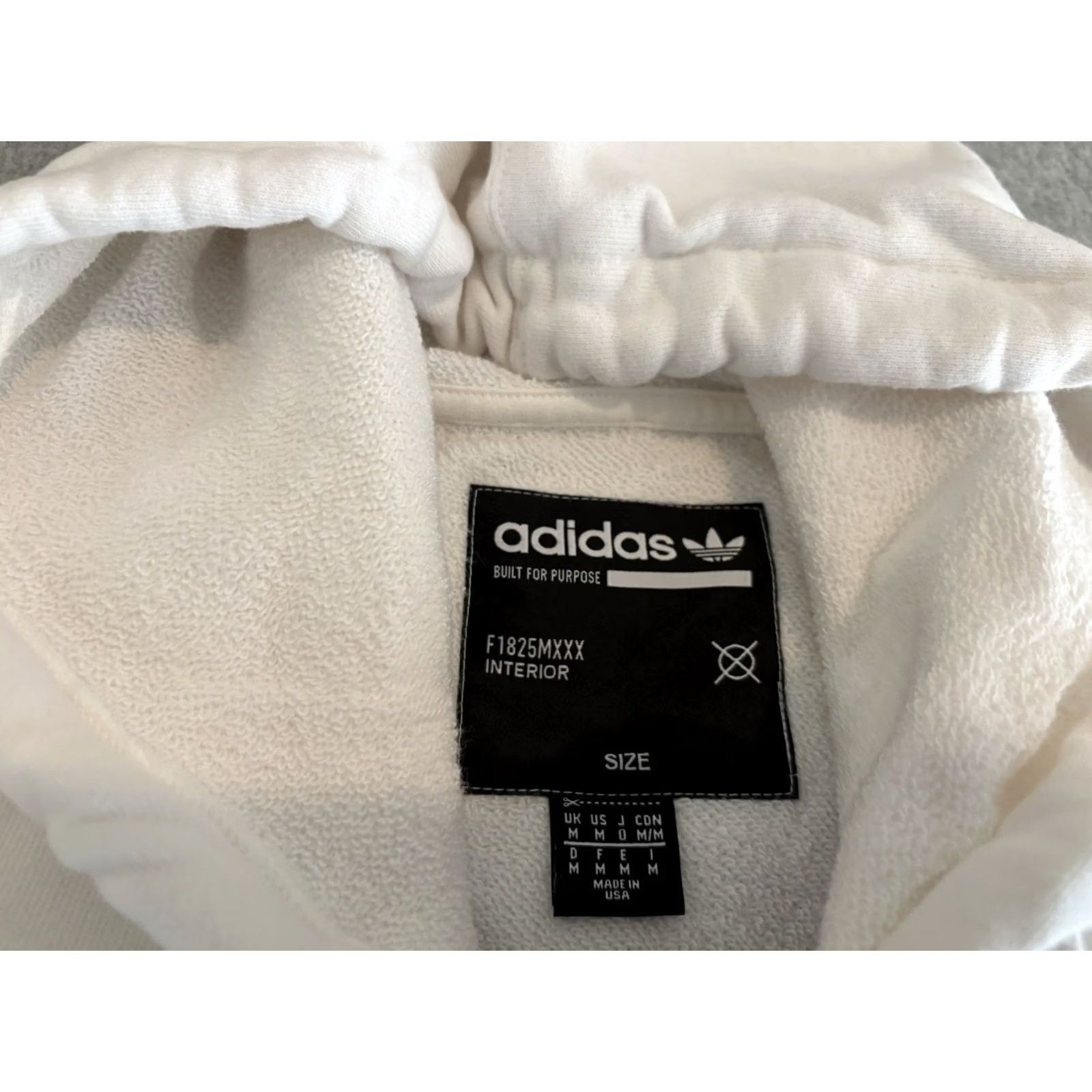 Adidas Adidas White Hoodie Pullover Sweater Medium Men Cotton USA California Swisstex Size M Size US M / EU 48-50 / 2 - 3 Thumbnail