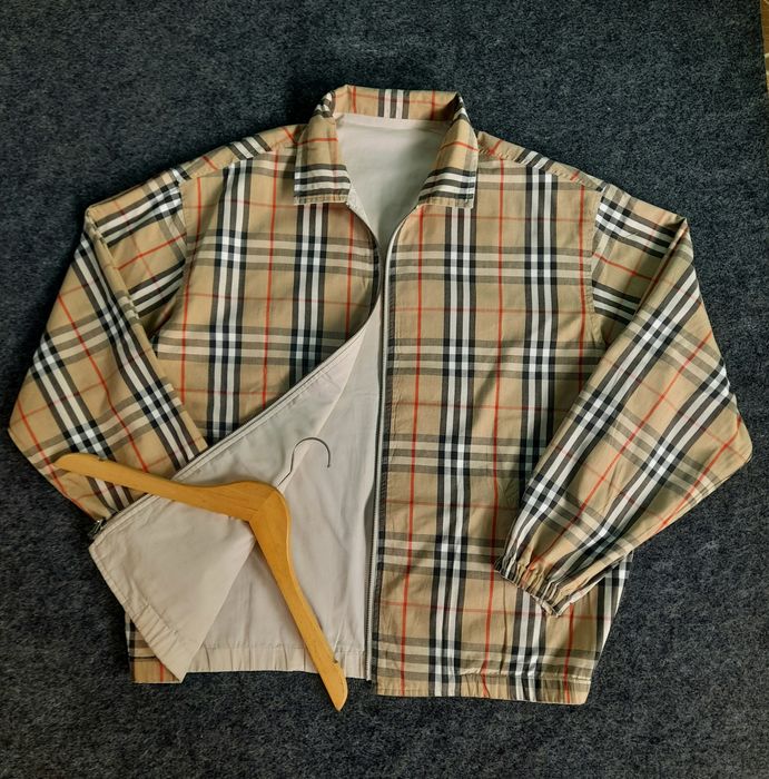 Burberry nova check hot sale reversible jacket