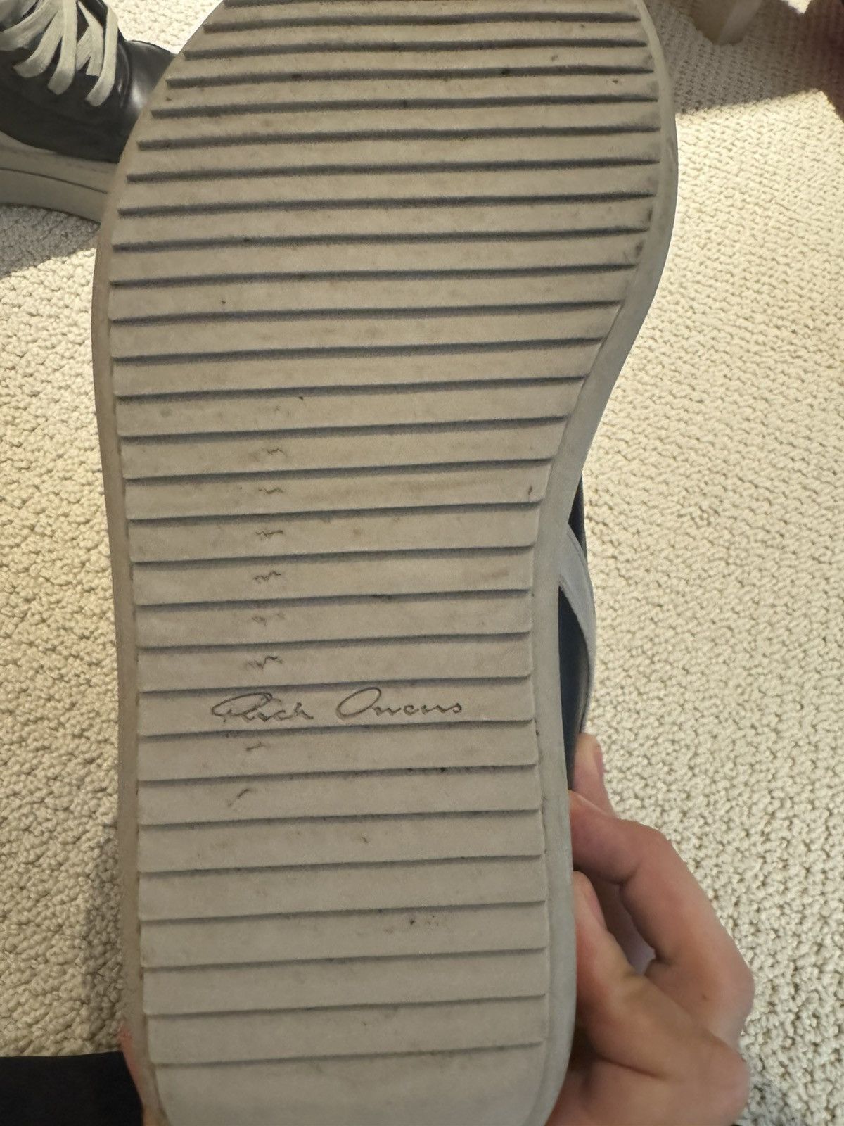 Rick Owens Mega Geobaskets Size US 10 / EU 43 - 4 Thumbnail