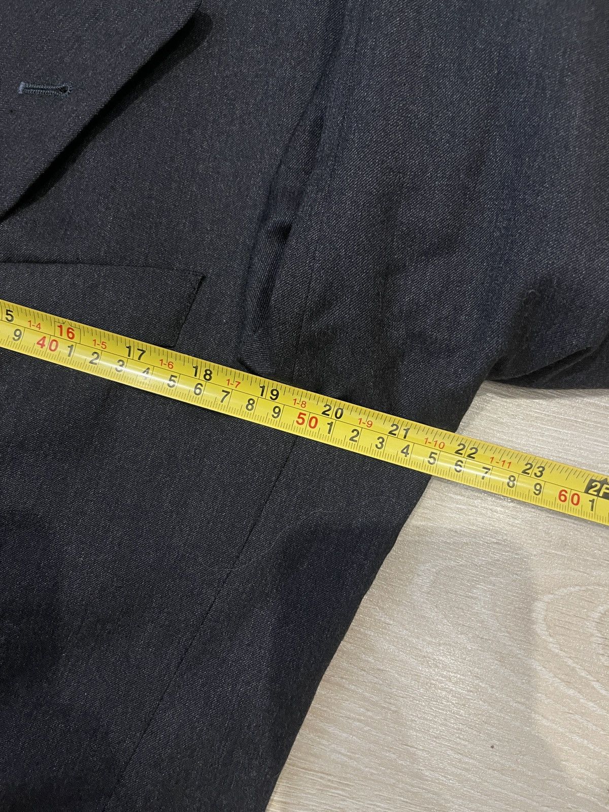 Hugo Boss Vintage double-breasted jacket blazer hugo boss dark gray 40 Size 40L - 15 Thumbnail