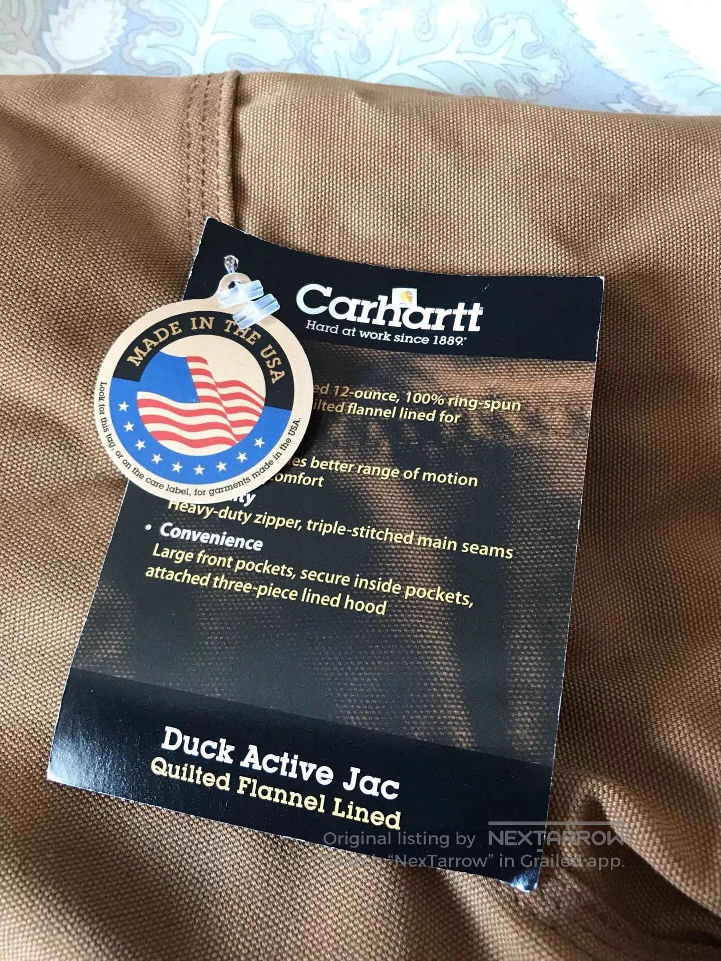 Carhartt Carhartt UJ140 Hooded Work Jacket. Size US L / EU 52-54 / 3 - 8 Thumbnail